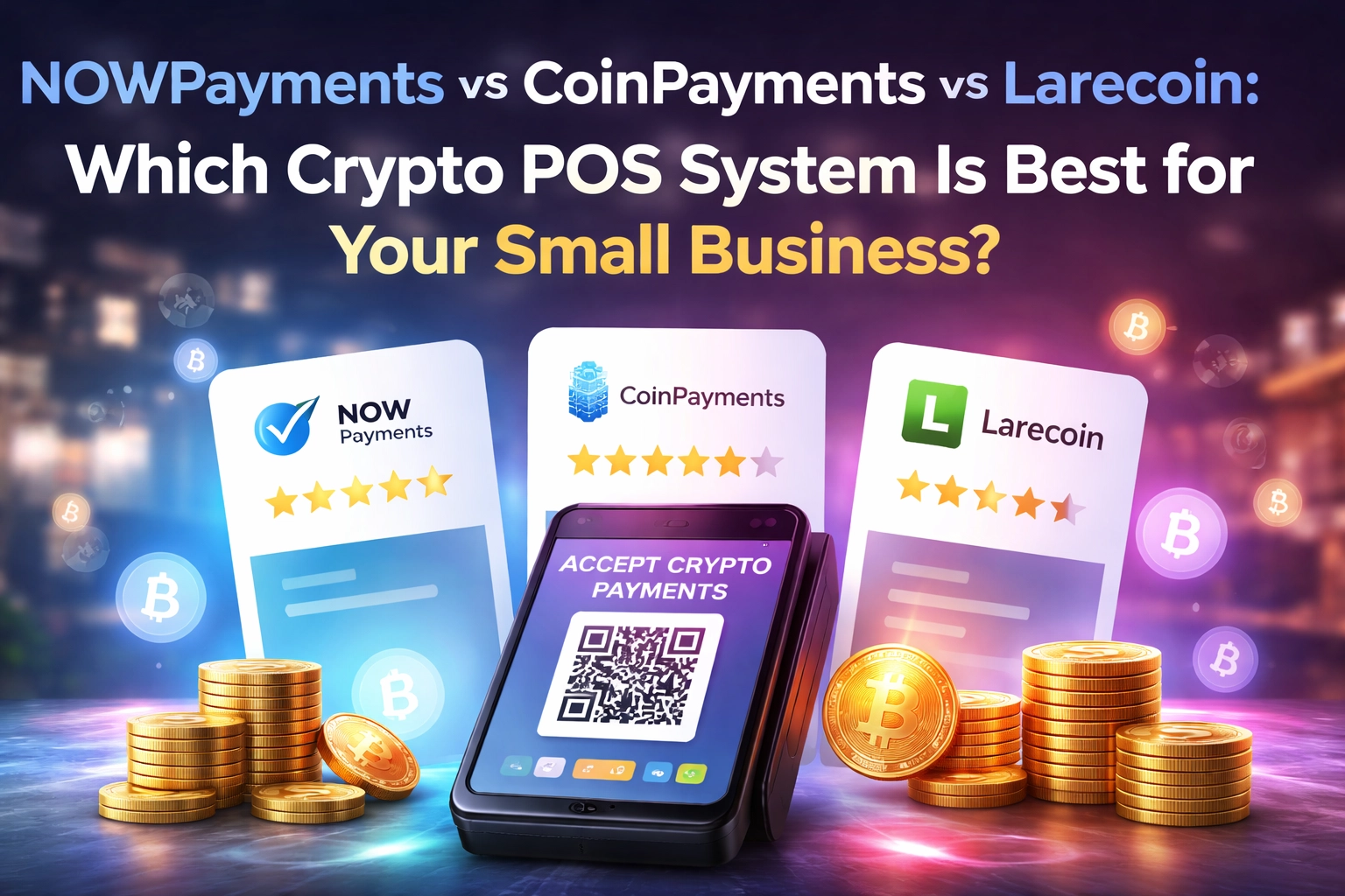 [HERO] NOWPayments vs CoinPayments vs Larecoin: Which Crypto POS System Is Best for Your Small Business?