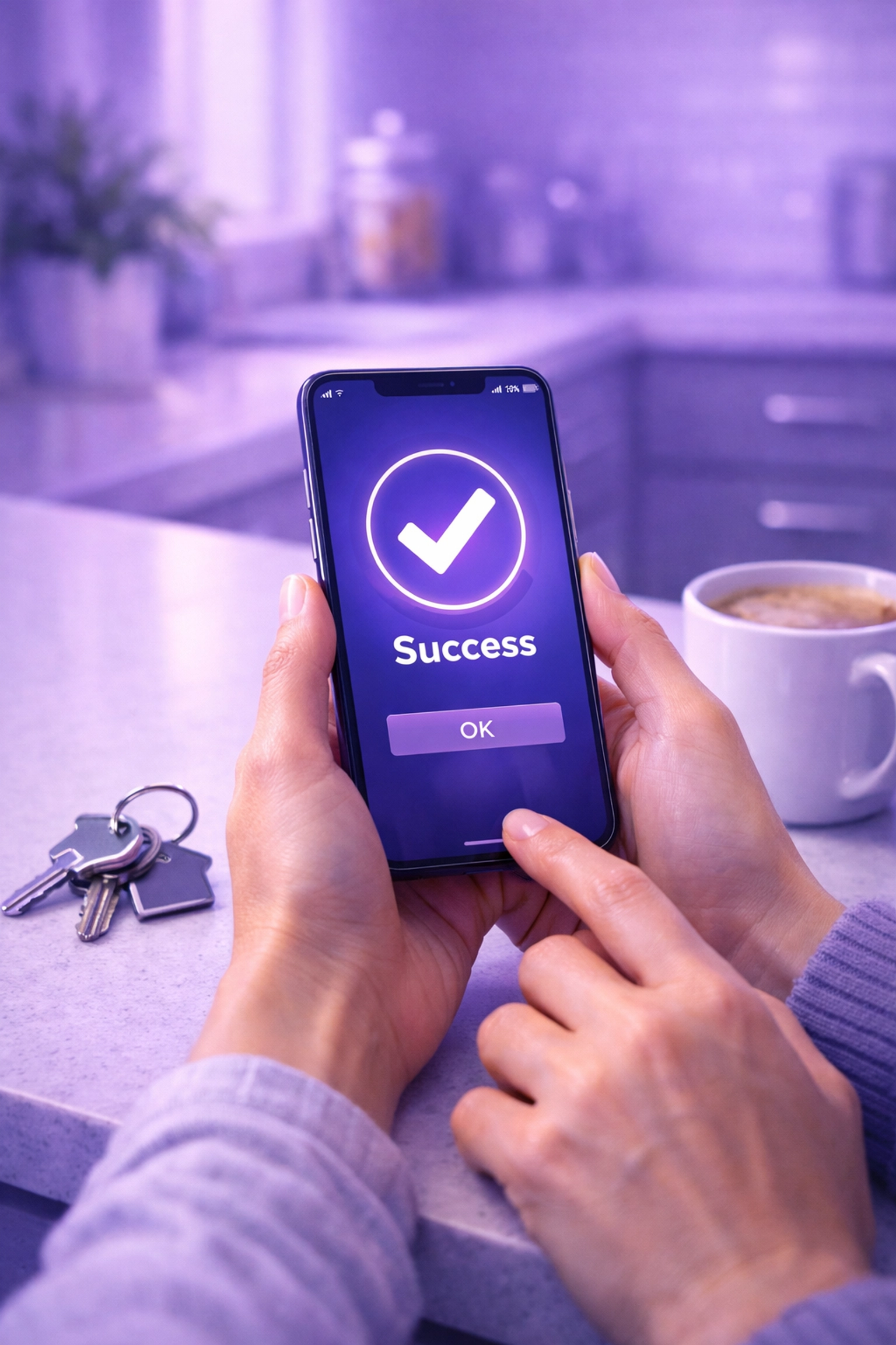 Receiving a same-day emergency loan in Canada via mobile E-transfer on a smartphone.