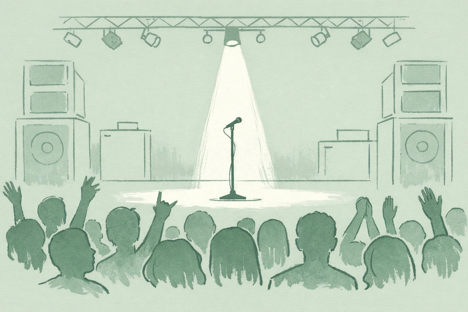 Kim Petras pop concert stage with spotlight and cheering fans illustrating her mainstream success