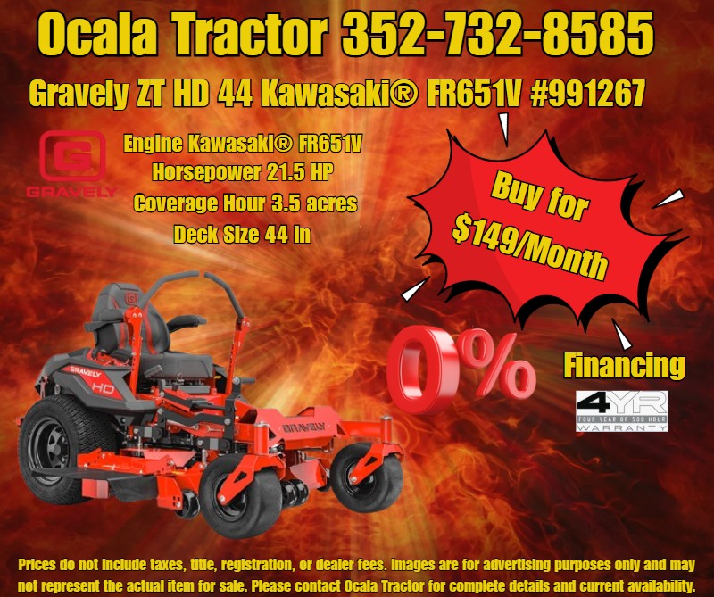 Gravely ZT HD 44 zero-turn mower