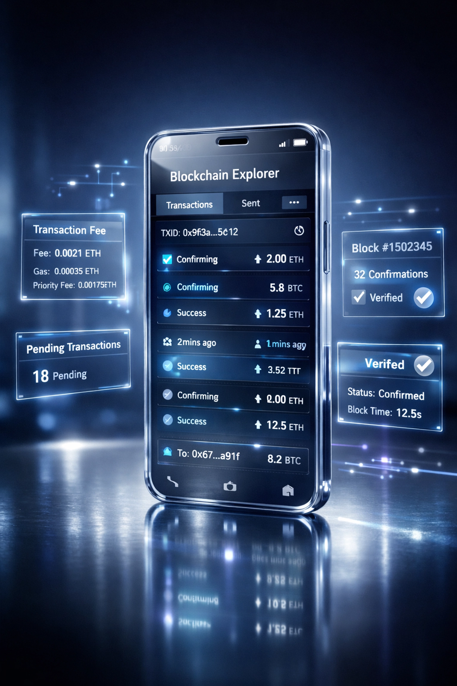 LareScan blockchain explorer showing transparent transaction data and fee verification