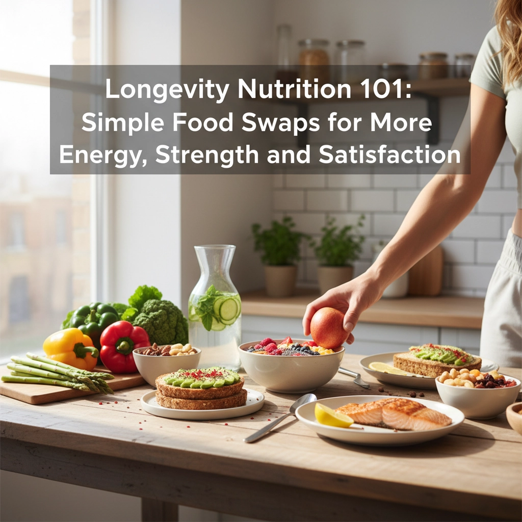 Longevity Nutrition 101: Simple Food Swaps for More Energy, Strength, and Satisfaction