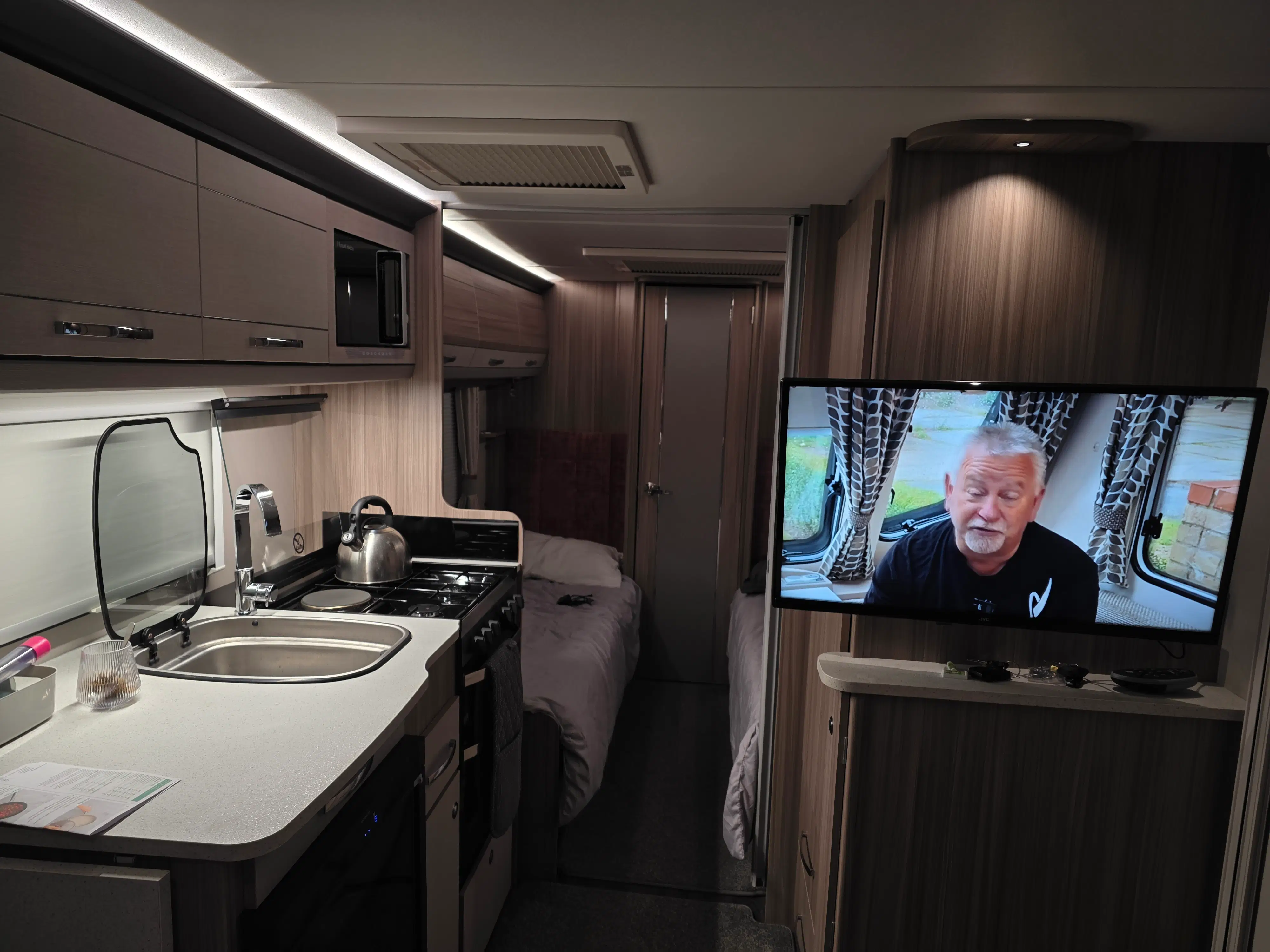 A look inside a modern 2026 caravan interior showcasing new design trends