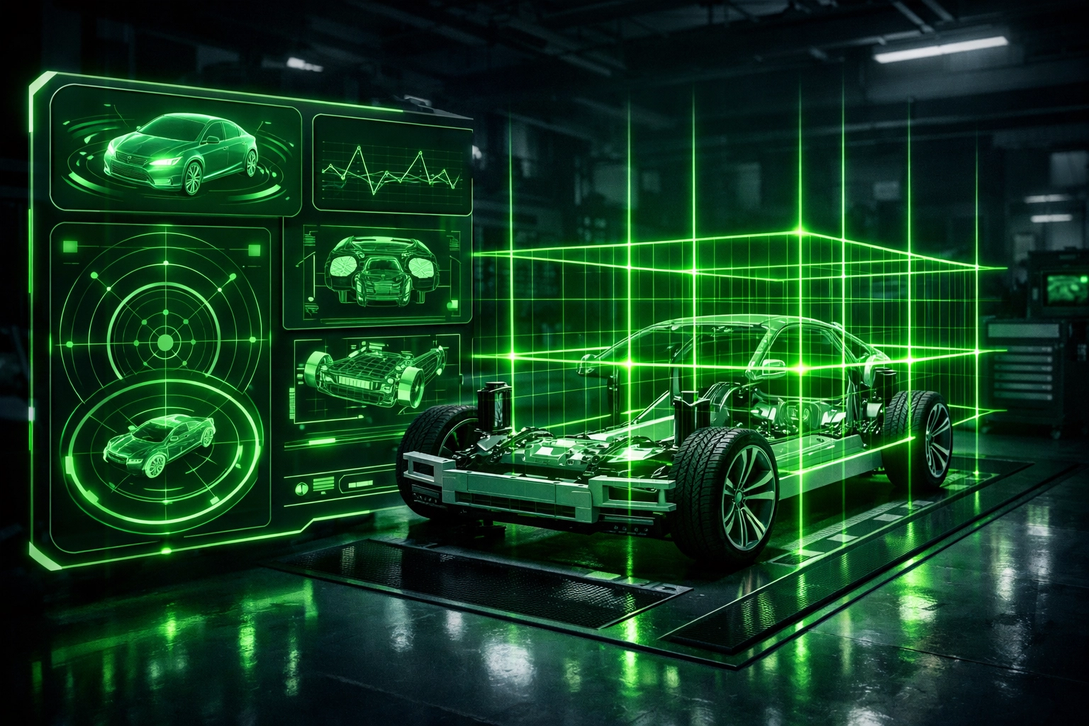 Advanced diagnostic scanning technology used for precision repairs at a Miami auto body shop.