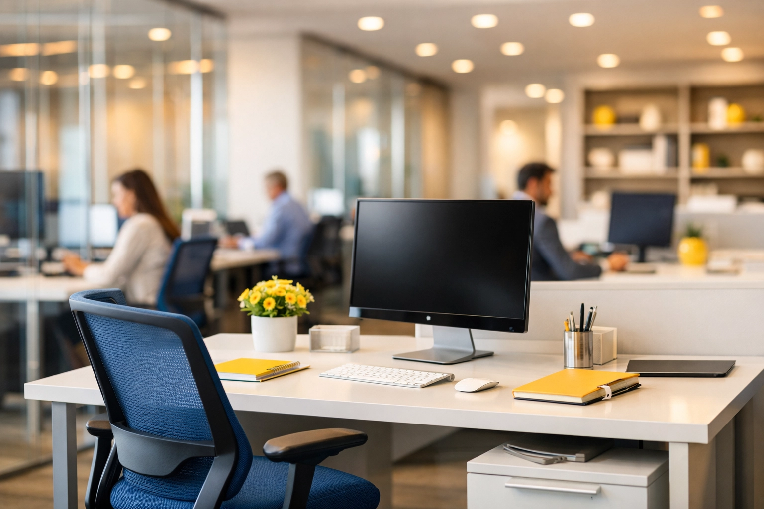 Pristine open-plan office suite in a Southborough corporate park with dust-free workspaces.