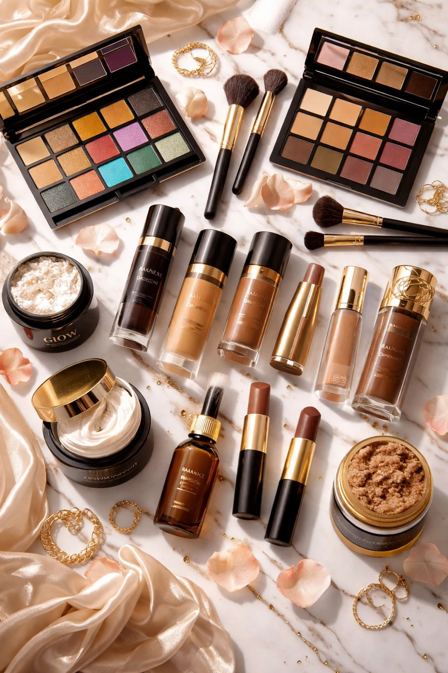 The Ultimate Guide to Shopping Black-Owned Beauty Products: Everything You Need to Succeed Curated collection of Black-owned beauty products including makeup, skincare, and brushes