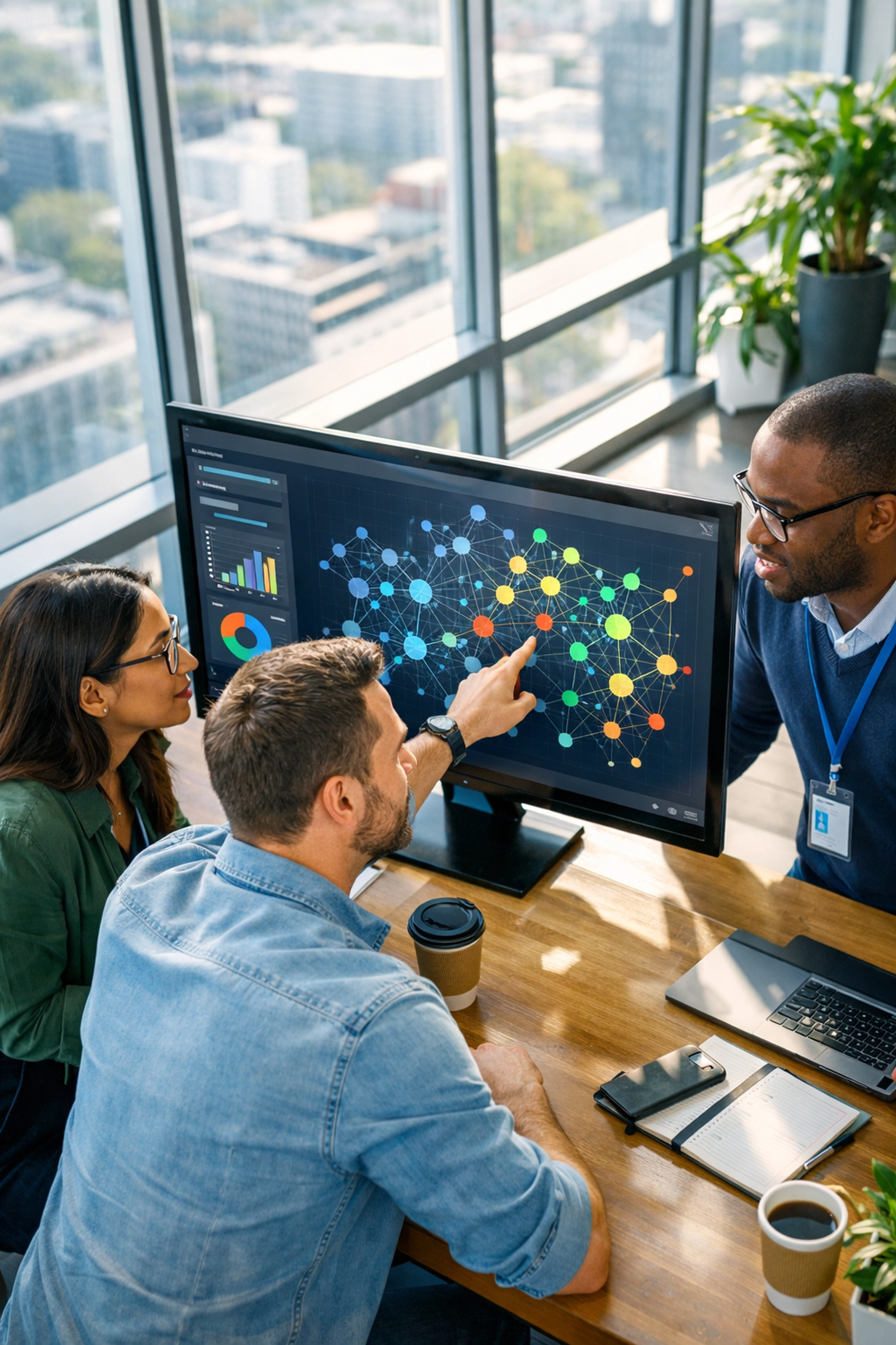 ServiceNow consulting team analyzing Agentic AI data to improve IT infrastructure performance.