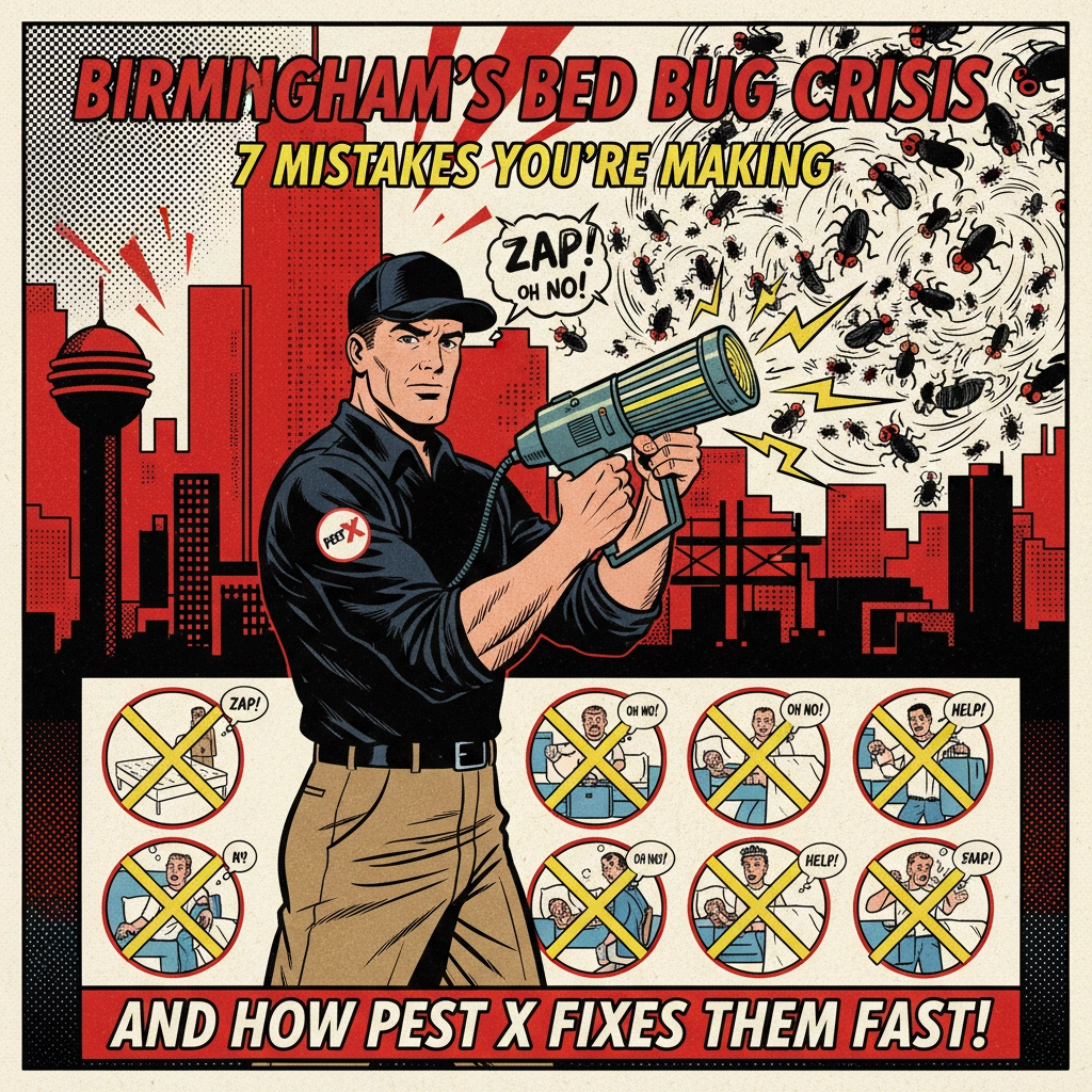 Birmingham's Bed Bug Crisis: 7 Mistakes You're Making (And How Pest X Fixes Them Fast)