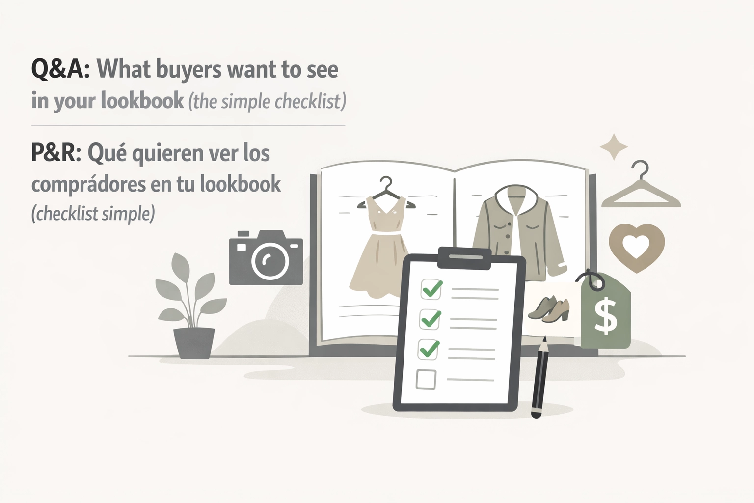 [HERO] Q&A: What buyers want to see in your lookbook (the simple checklist) | P&R: Qué quieren ver los compradores en tu lookbook (checklist simple)