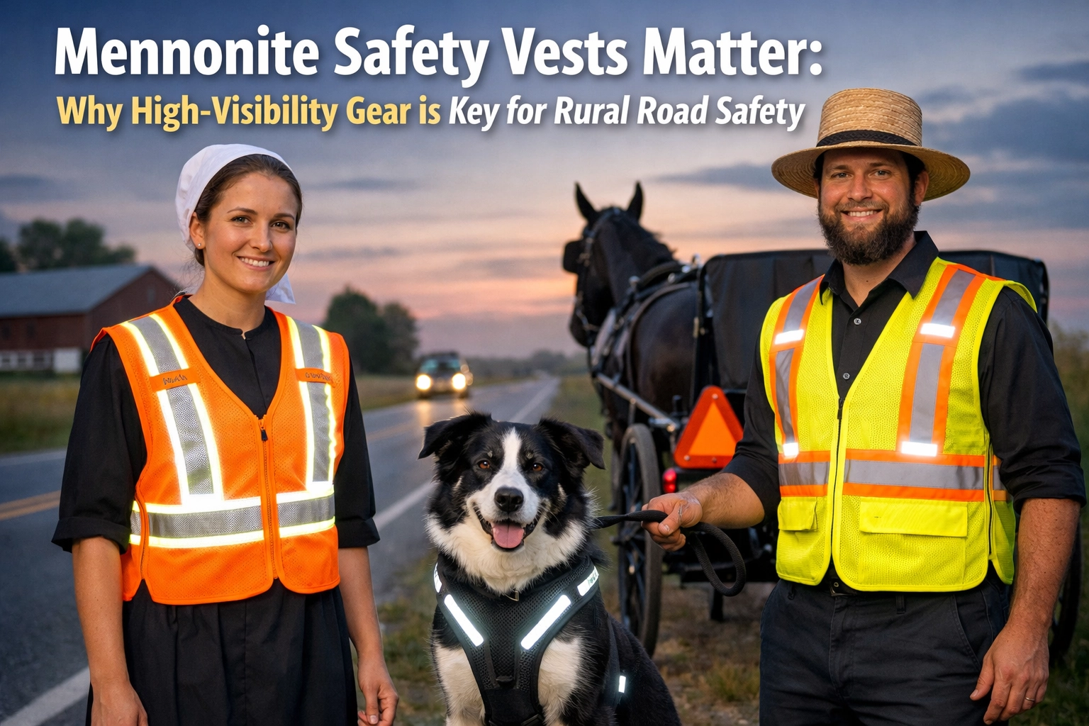 [HERO] Mennonite Safety Vests Matter: Why High-Visibility Gear is Key for Rural Road Safety