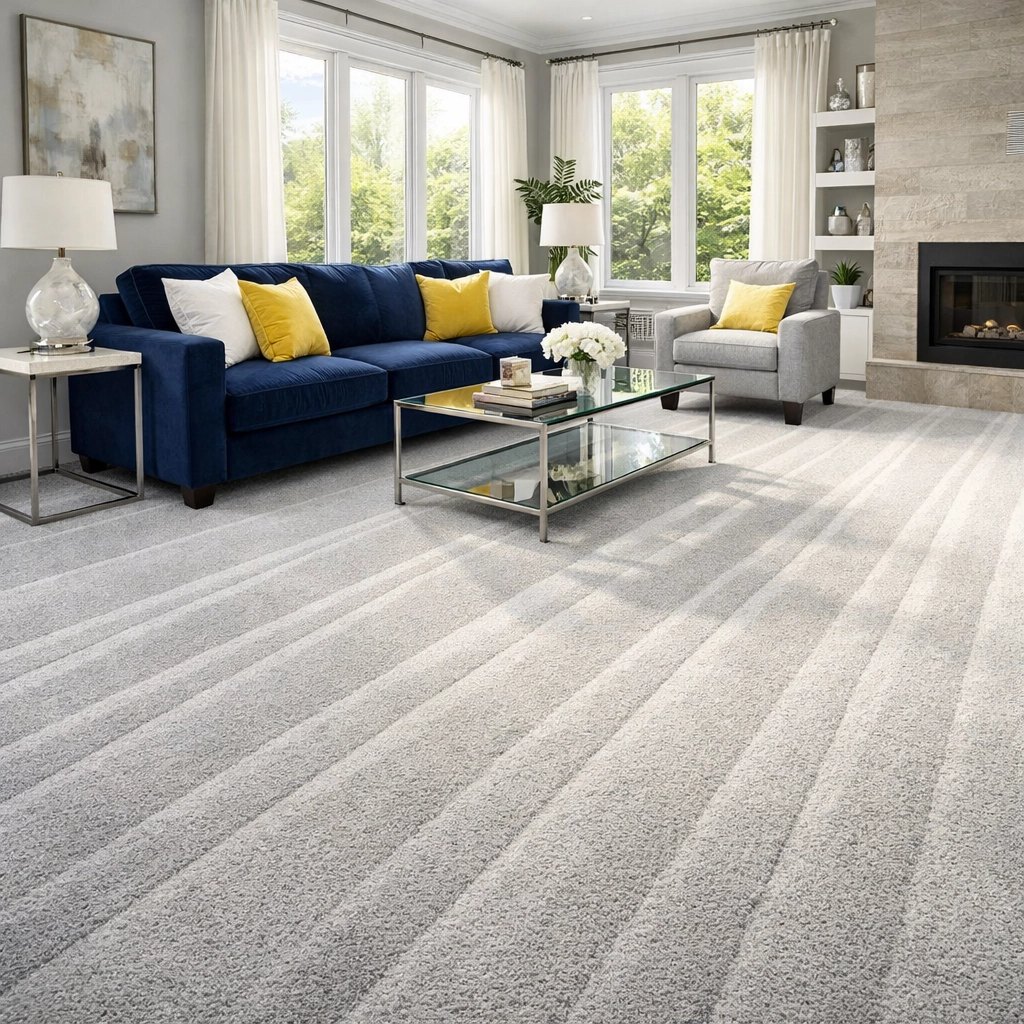 A dust-free contemporary living room in Shrewsbury after a professional house cleaning service.