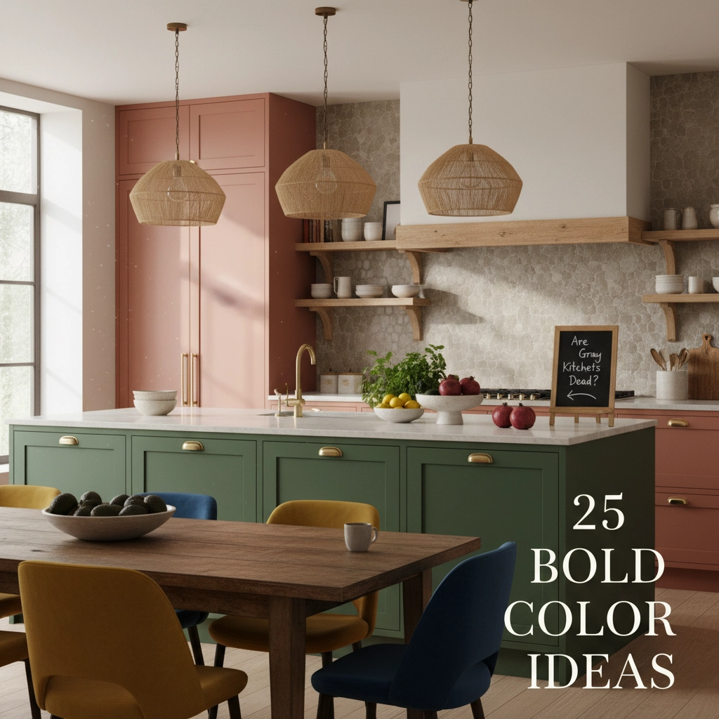 Are Gray Kitchen Cabinets Dead? 25 Bold Color Ideas You&#39;ve Never Thought Of