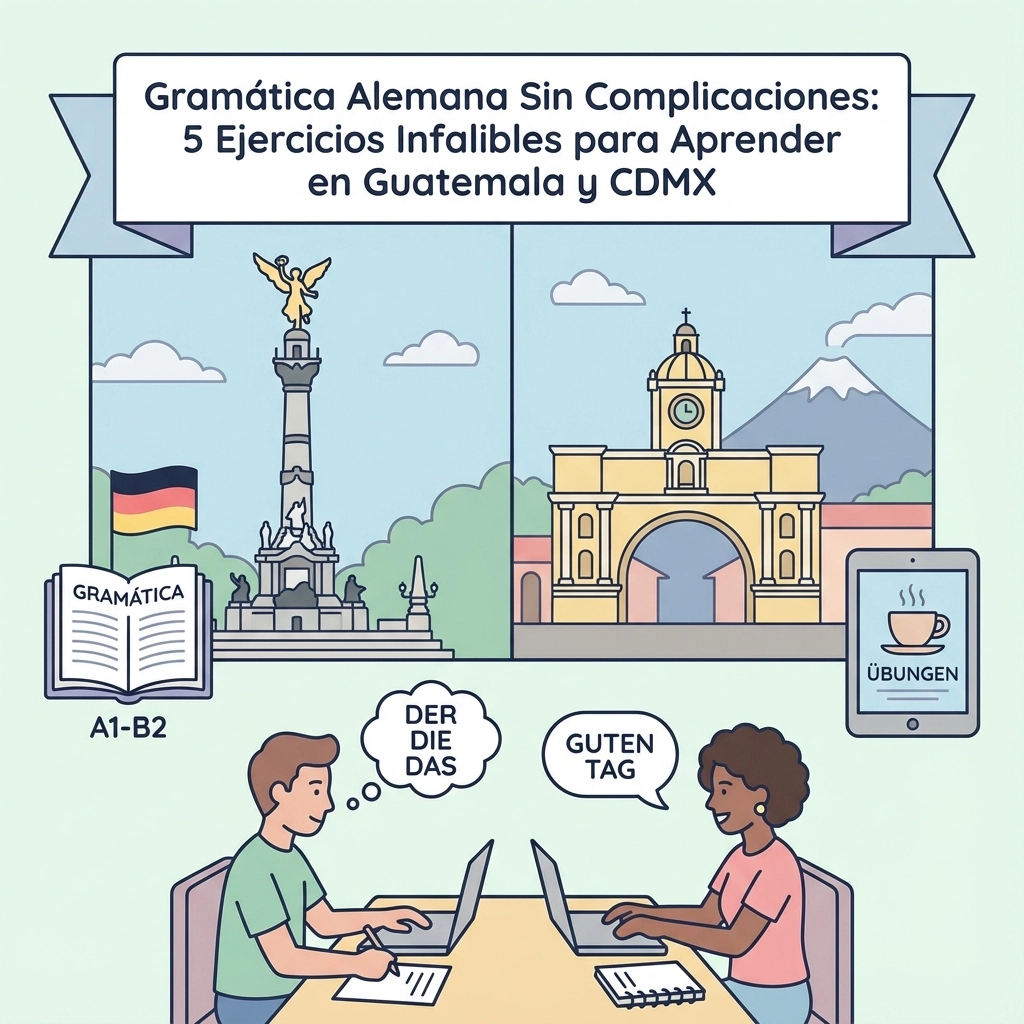 Gramática Alemana Sin Complicaciones: 5 Ejercicios Infalibles para Aprender en Guatemala y CDMX