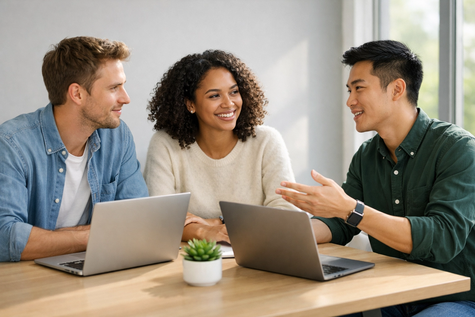 A professional team collaborating in a modern office to prevent employee misclassification and payroll tax errors.