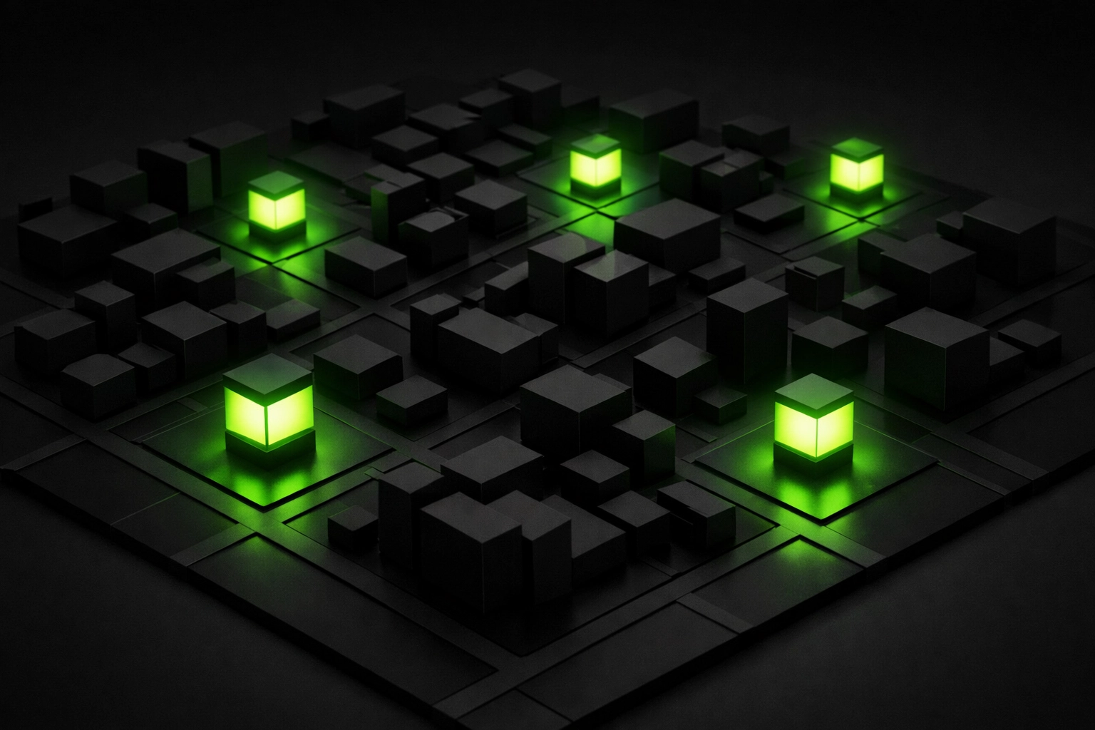 Illuminated city map showing high-visibility local business directory listings and service hubs.