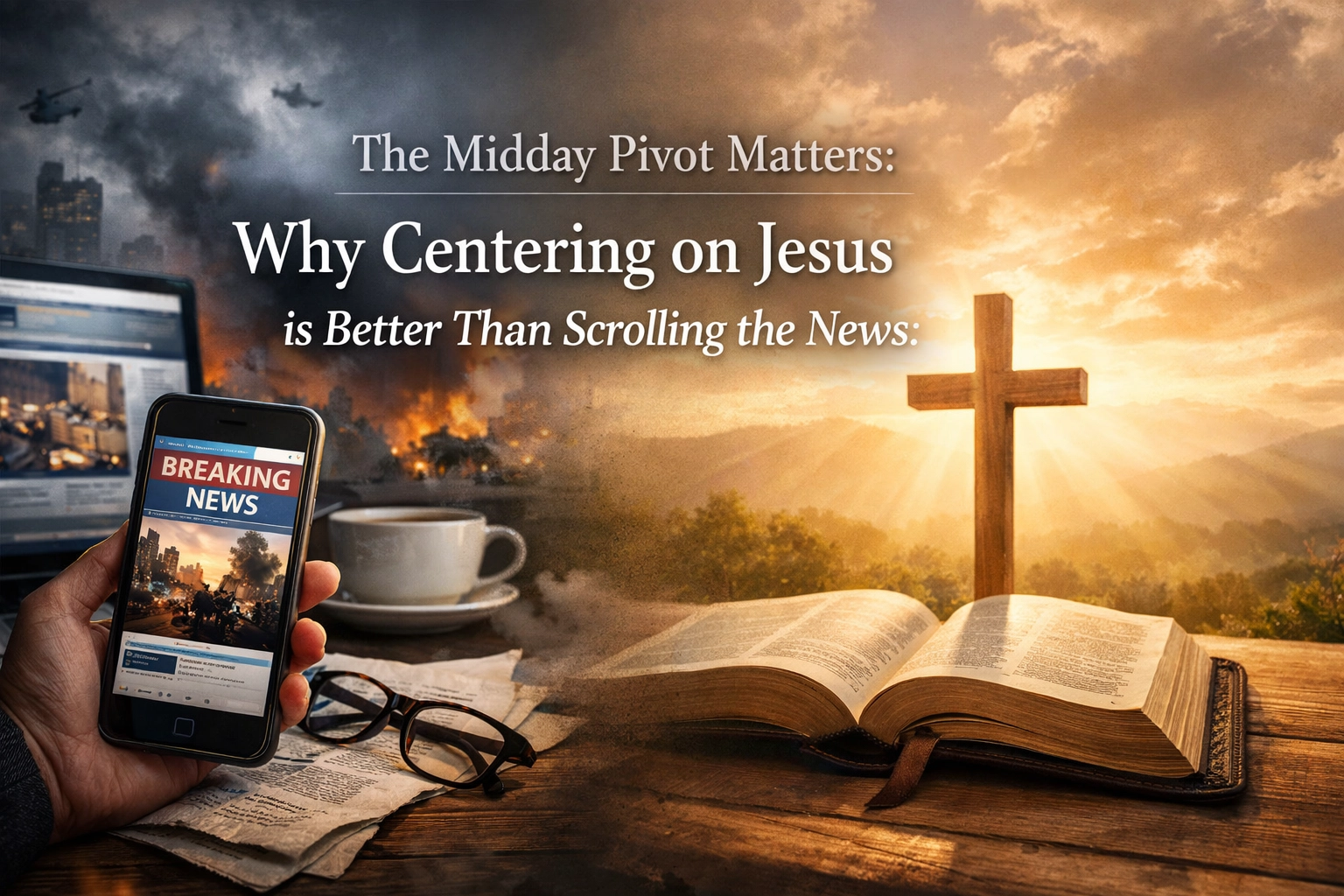 [HERO] The Midday Pivot Matters: Why Centering on Jesus is Better Than Scrolling the News