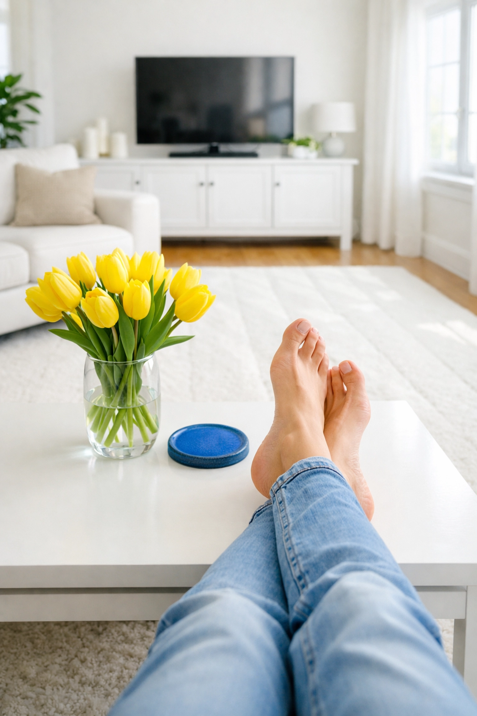 Enjoy a stress-free home with weekly house cleaning MA, featuring perfect vacuum lines on area rugs.