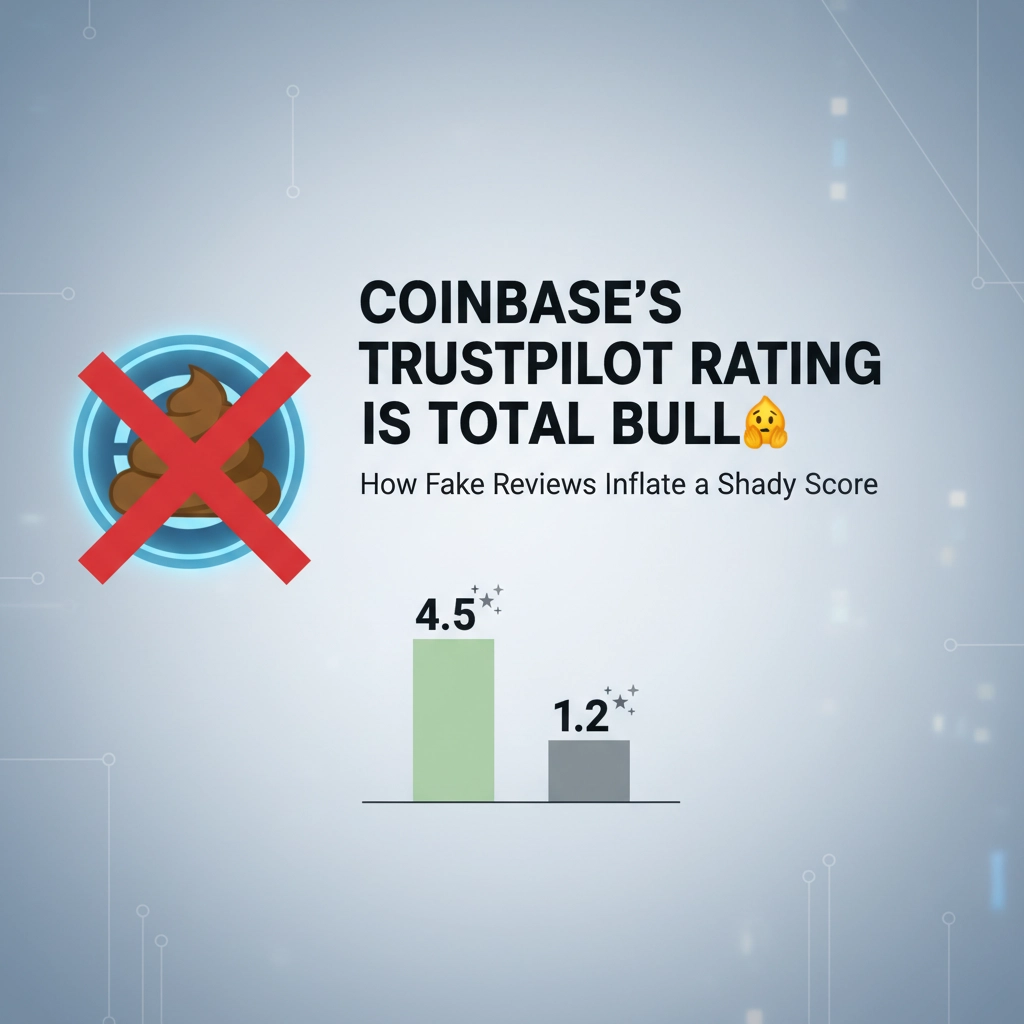 Coinbase's Trustpilot Rating Is Total Bull💩: How Fake Reviews Inflate a Shady Score