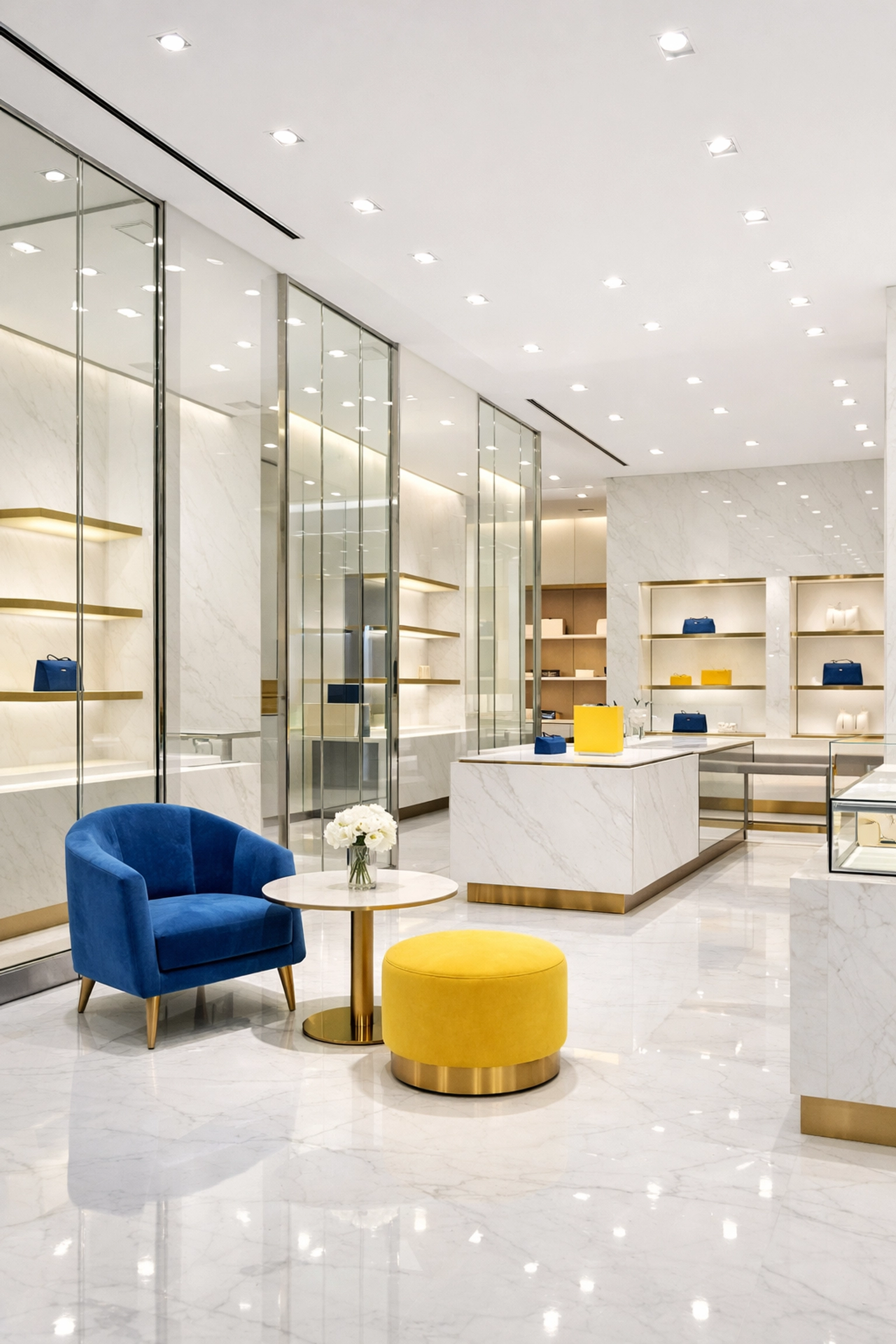 Dust-free retail storefront in Plymouth featuring sparkling marble surfaces and clean interiors.