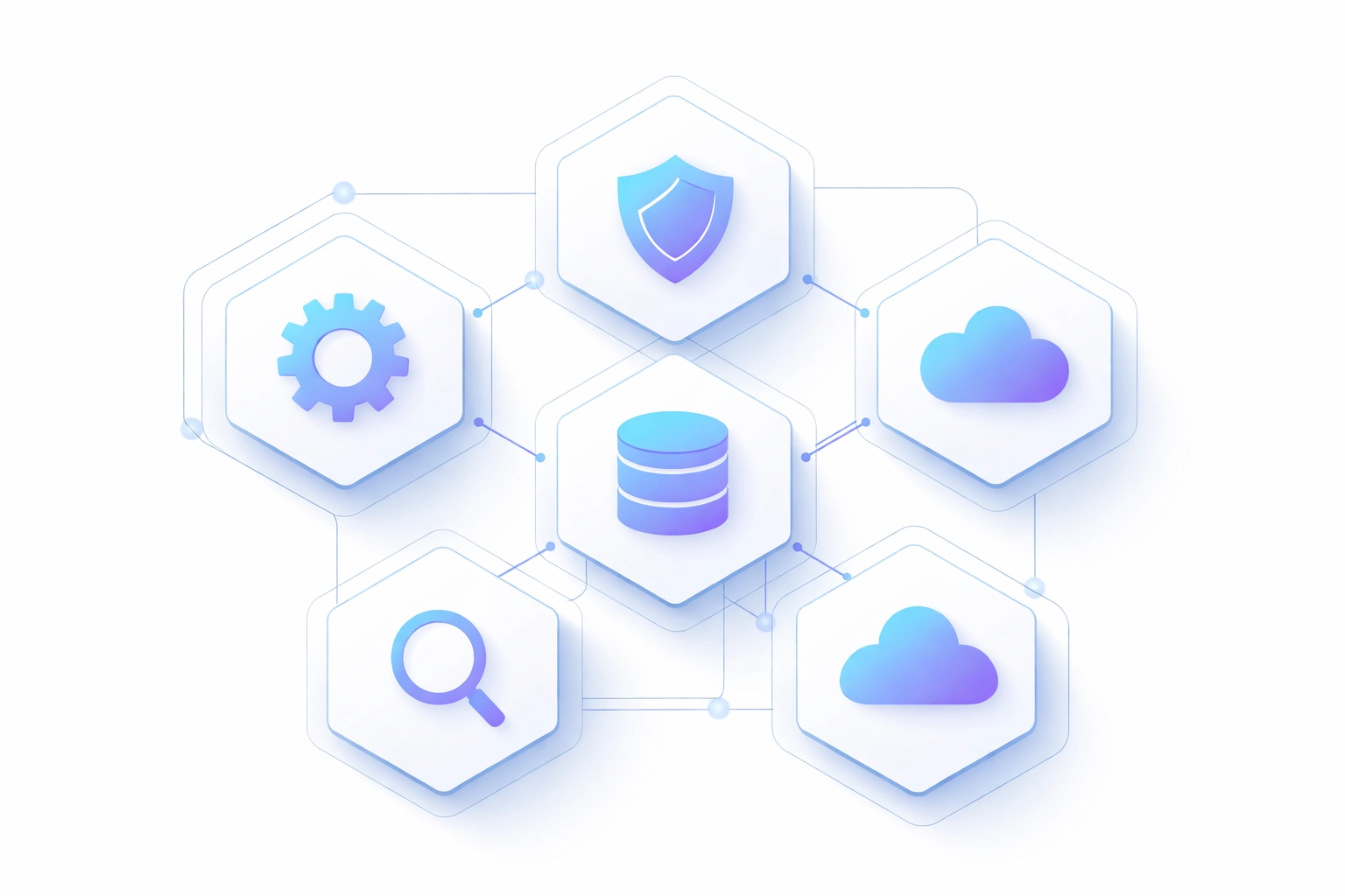 Microservices architecture diagram showing interconnected components for scalable enterprise AI bots