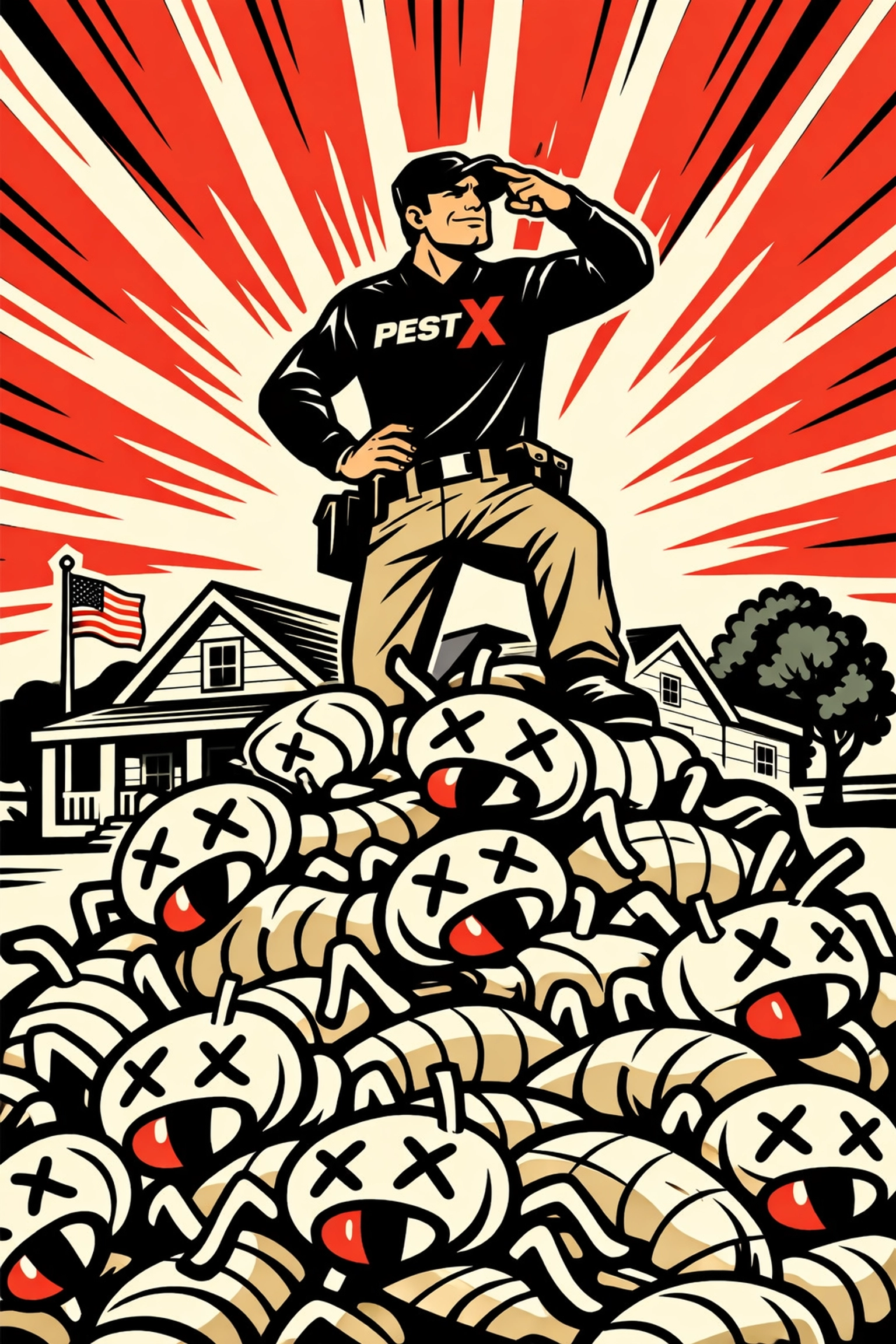 Professional pest control near me protecting a Birmingham home from a spring termite infestation.