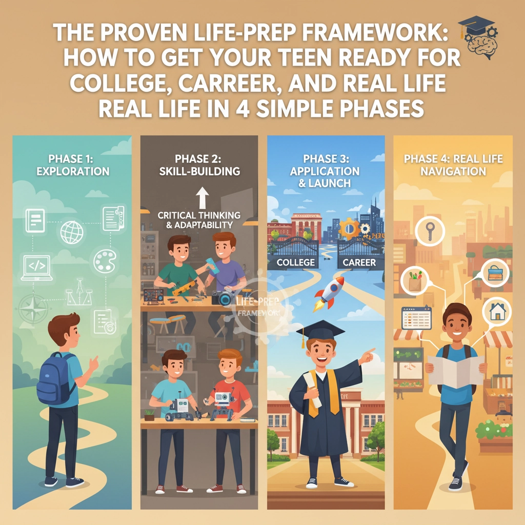 The Proven Life-Prep Framework: How to Get Your Teen Ready for College, Career, and Real Life in 4 Simple Phases