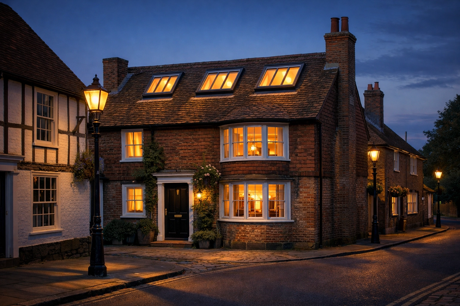 Heritage loft conversion on a period property in a West Sussex conservation area, showing sympathetic architectural design.