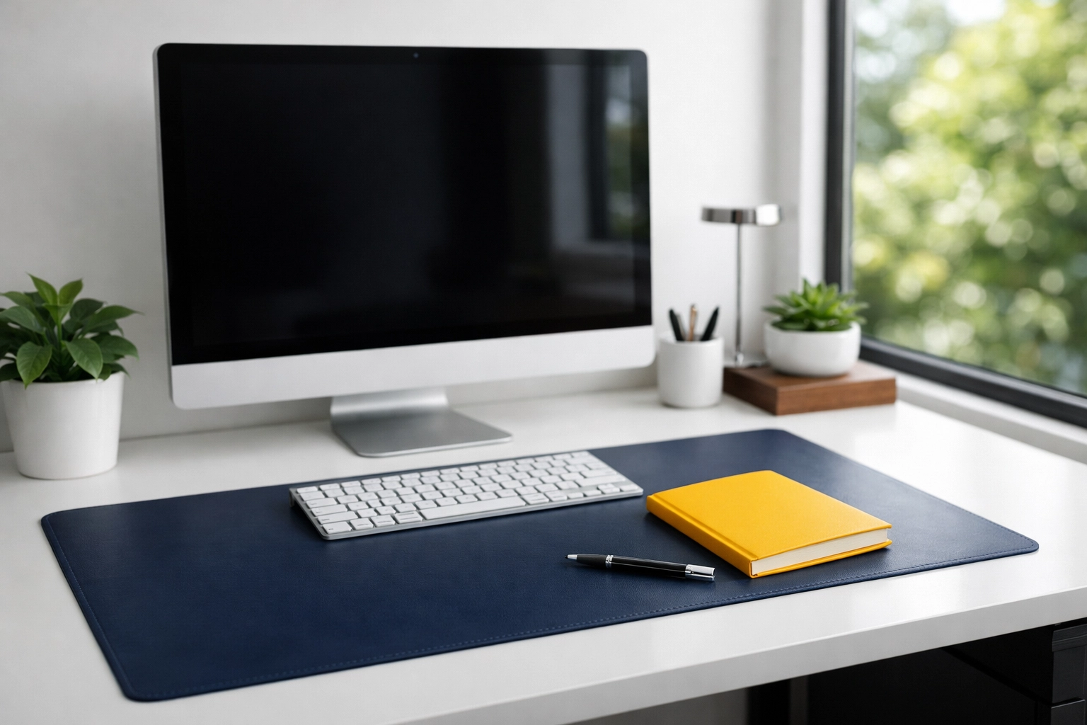 Dust-free home office in Townsend MA, perfectly organized for a productive and clean workspace.