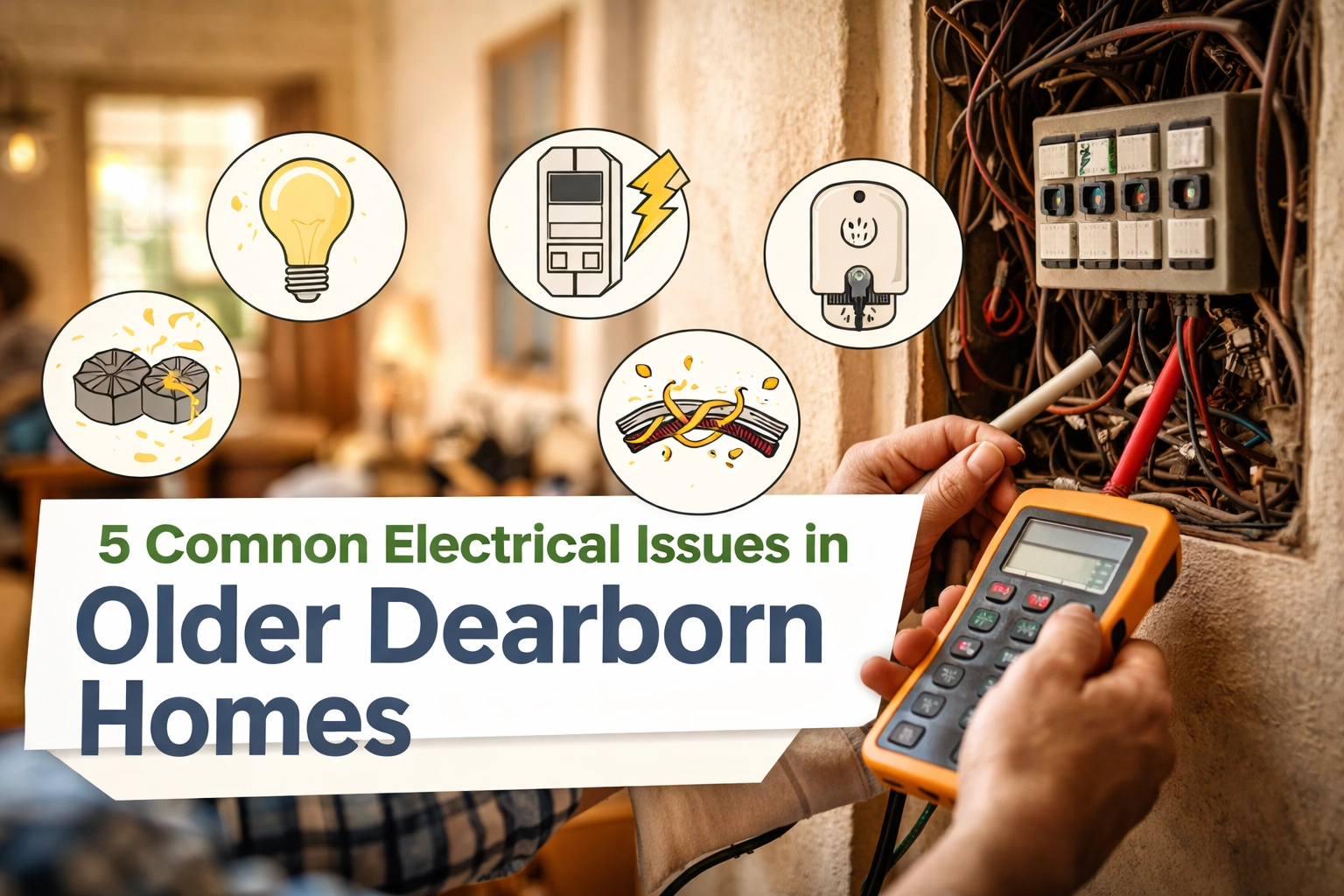 [HERO] 5 Common Electrical Issues in Older Dearborn Homes