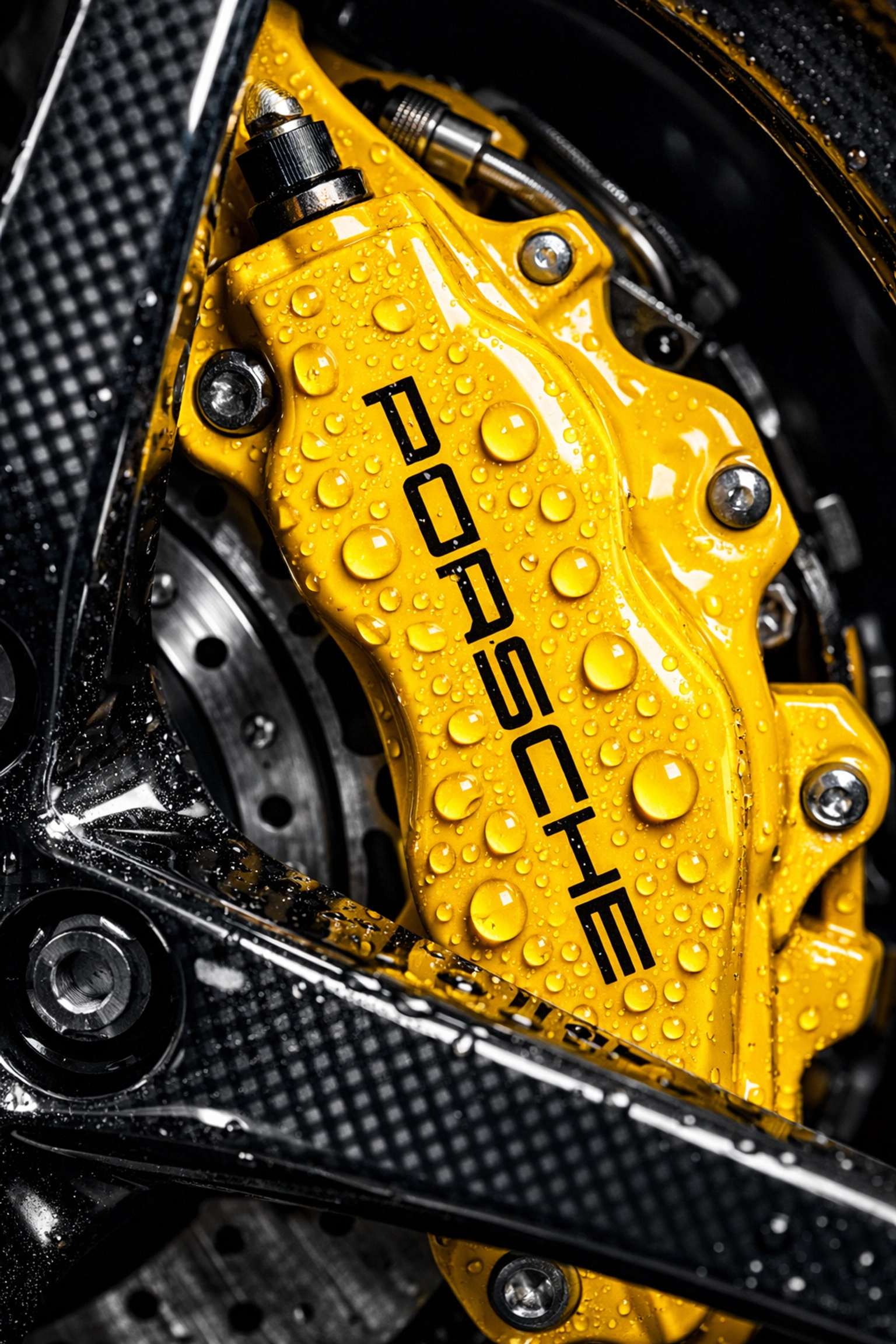 Speed Yellow Porsche Calipers