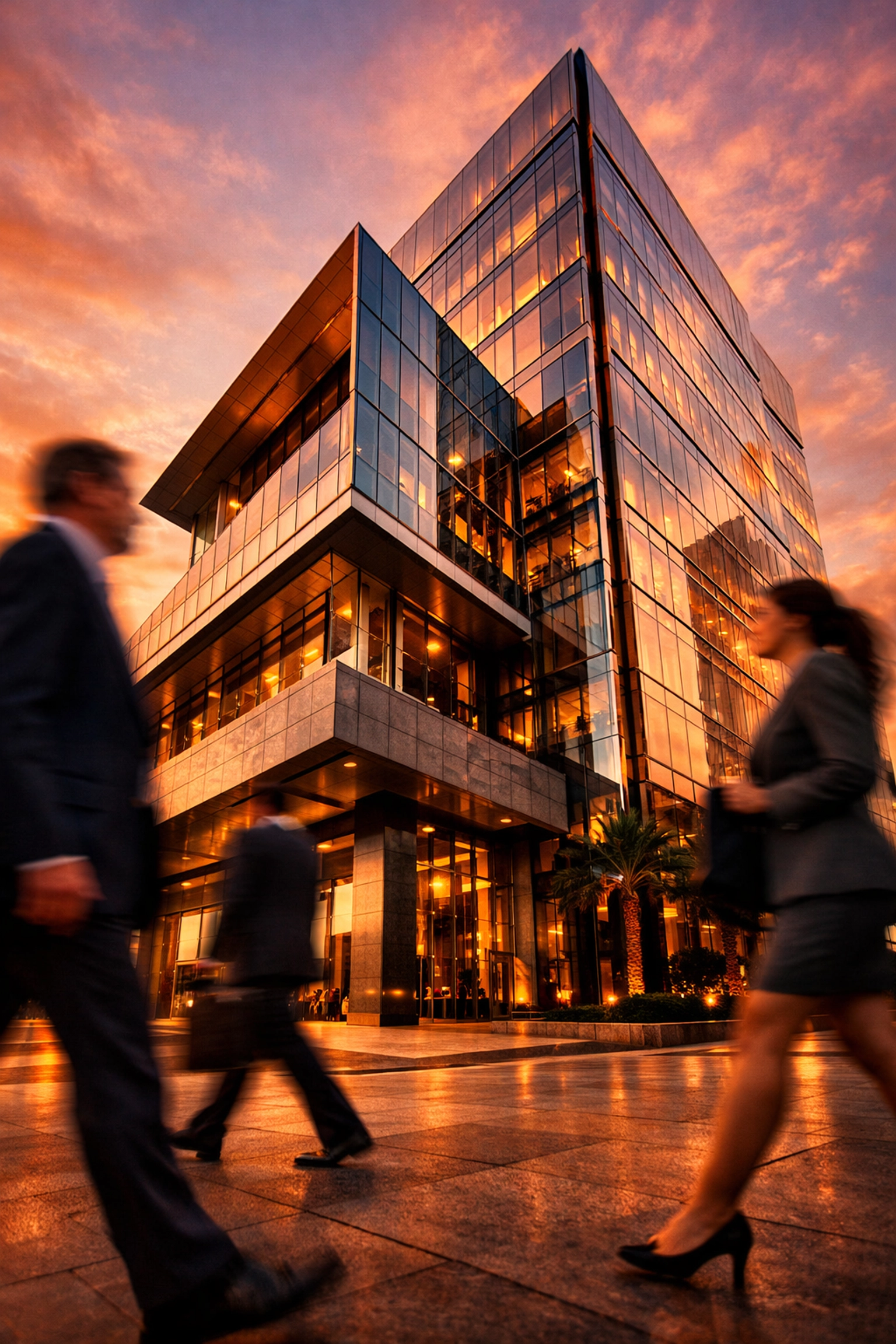 Modern commercial real estate building representing institutional property investment opportunities