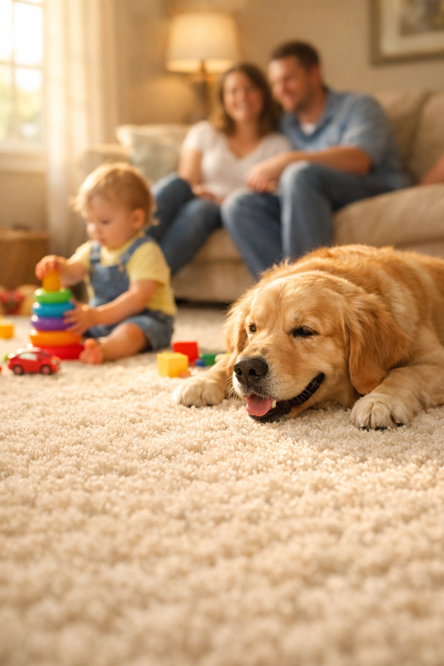 Pet-friendly carpet cleaning safe for families with dogs and children in Delaware County