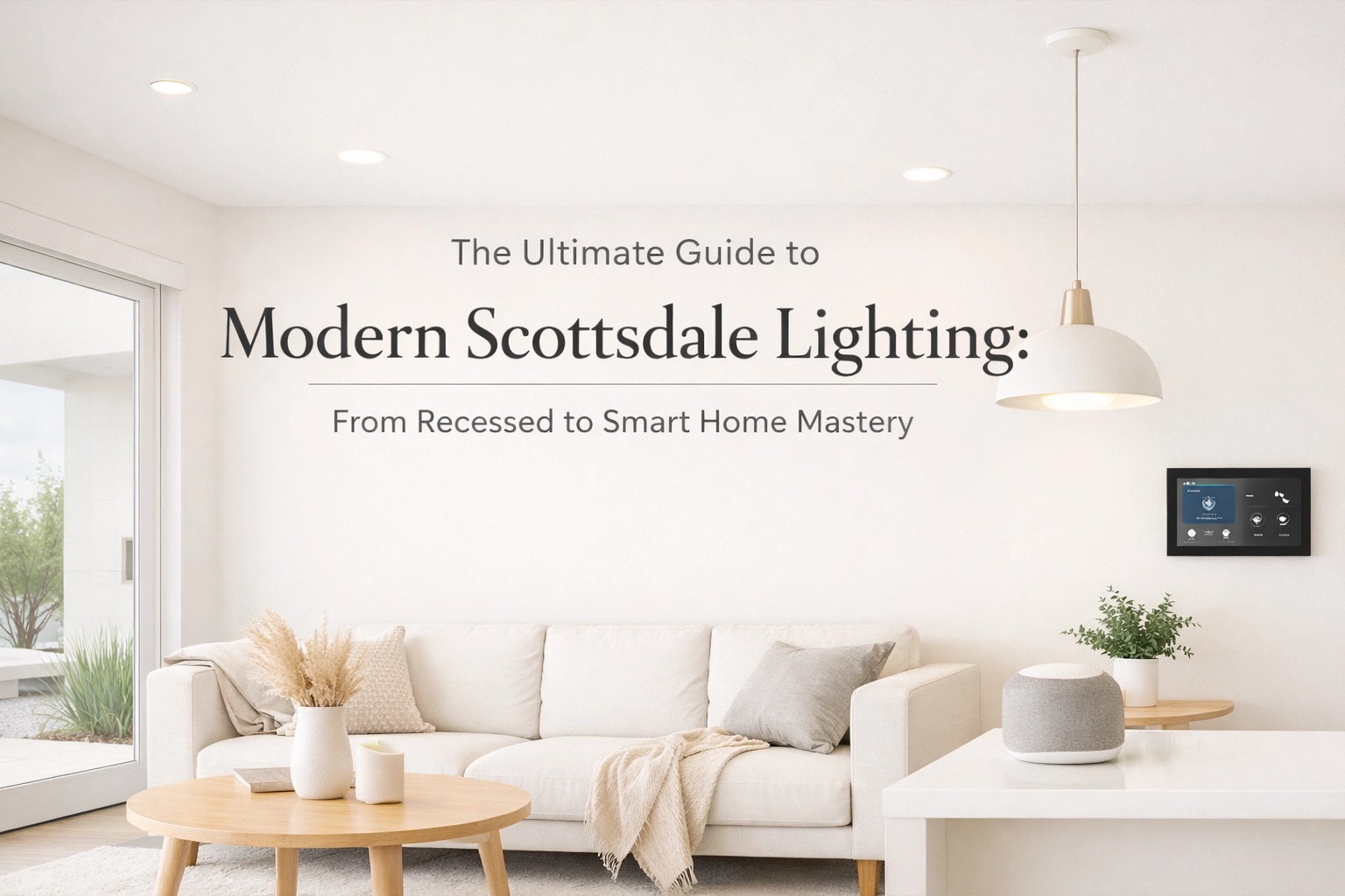 [HERO] The Ultimate Guide to Modern Scottsdale Lighting: From Recessed to Smart Home Mastery