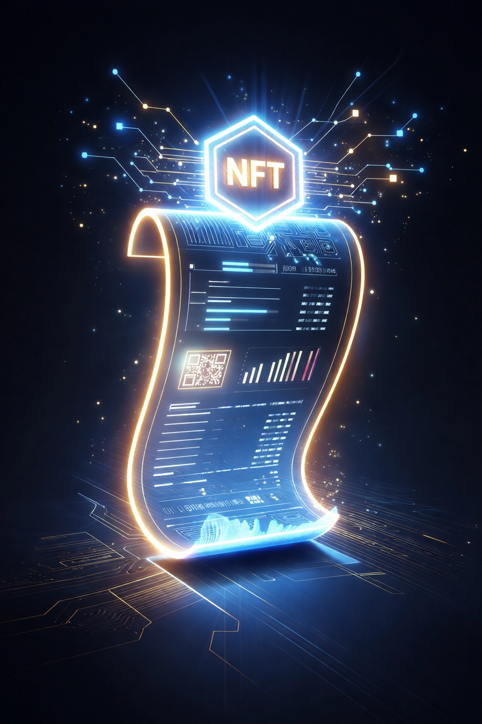 NFT receipt highlighting secure blockchain accounting for small business crypto POS systems