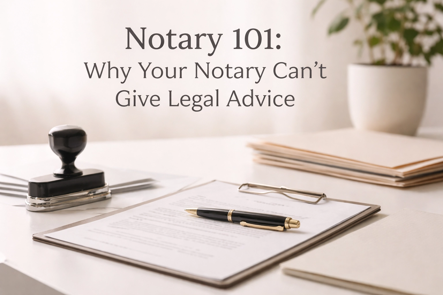 [HERO] Notary 101: Why Your Notary Can