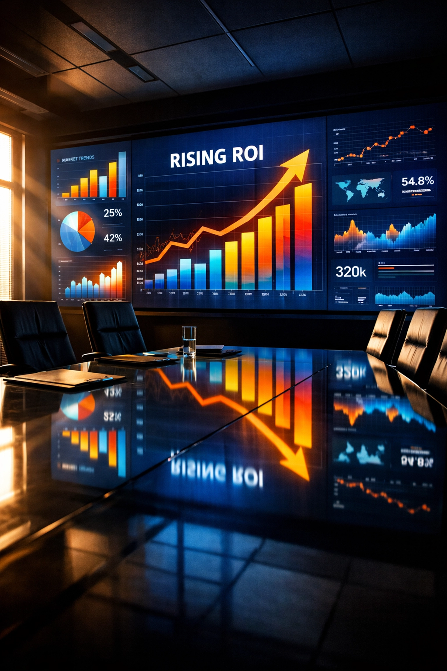 Super Bowl advertising ROI data analytics showing 20x effectiveness increase on display screens