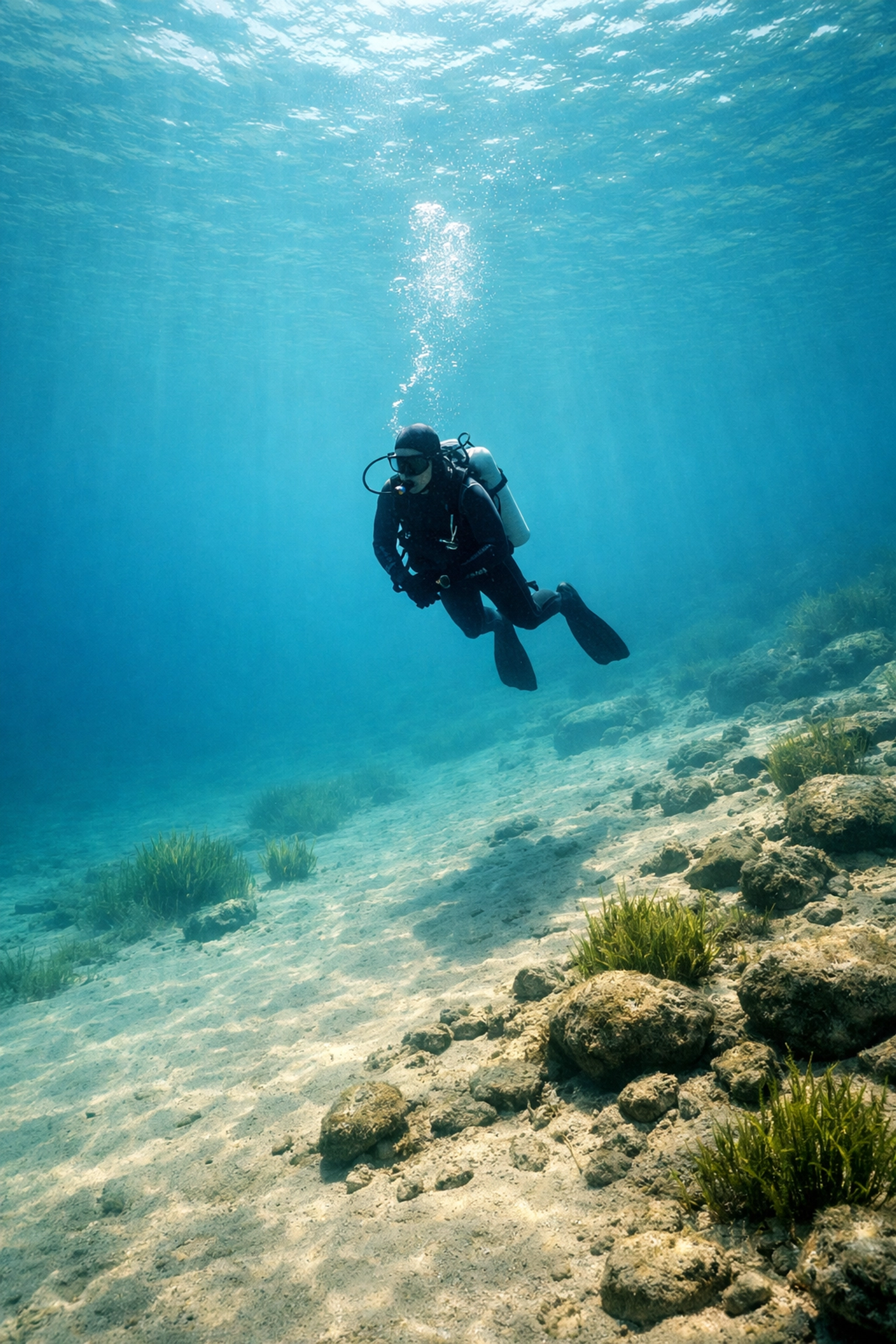 Entspannter Tauchgang für Anfänger am Goitzschesee