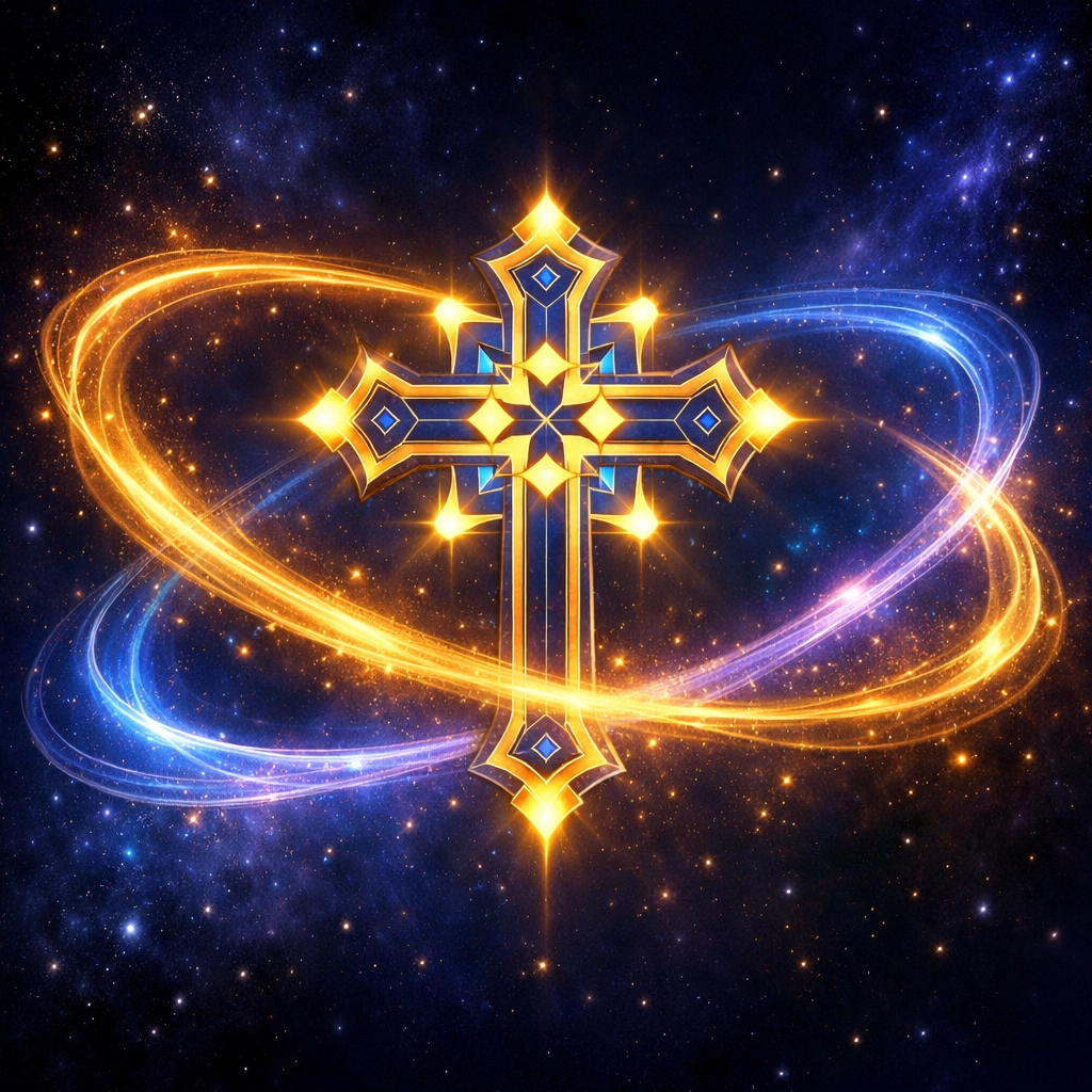 Coptic cross symbol representing eternal LGBTQ+ love and faith in Egypt