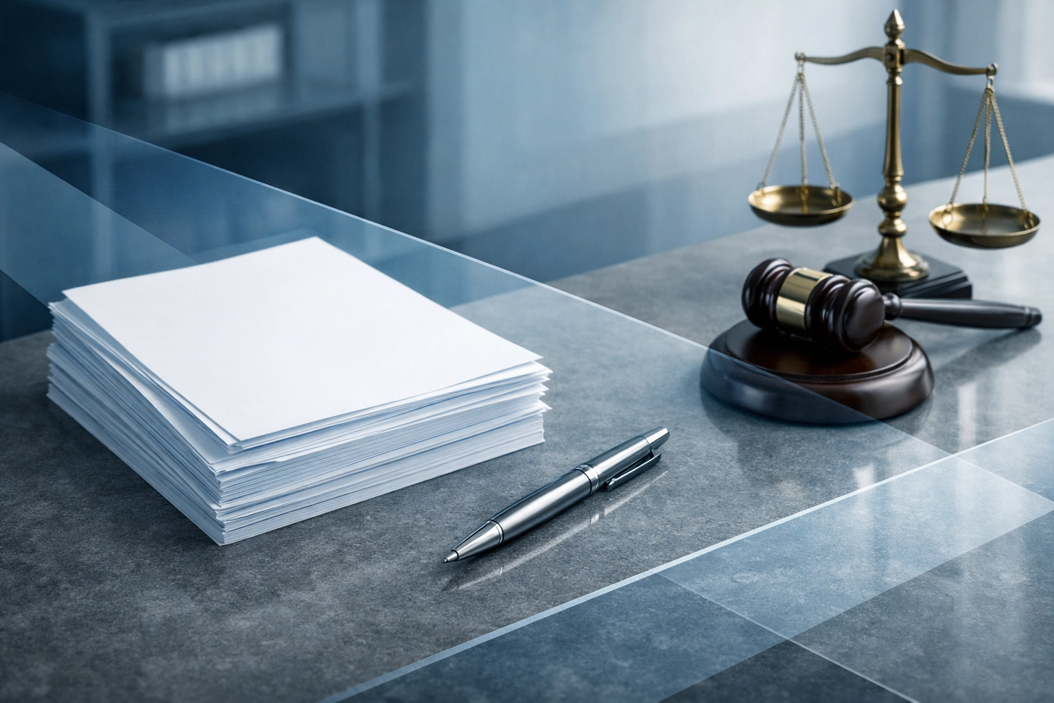 Prepared legal documents for a divorce case at Coastal Virginia Law’s Virginia Beach office.