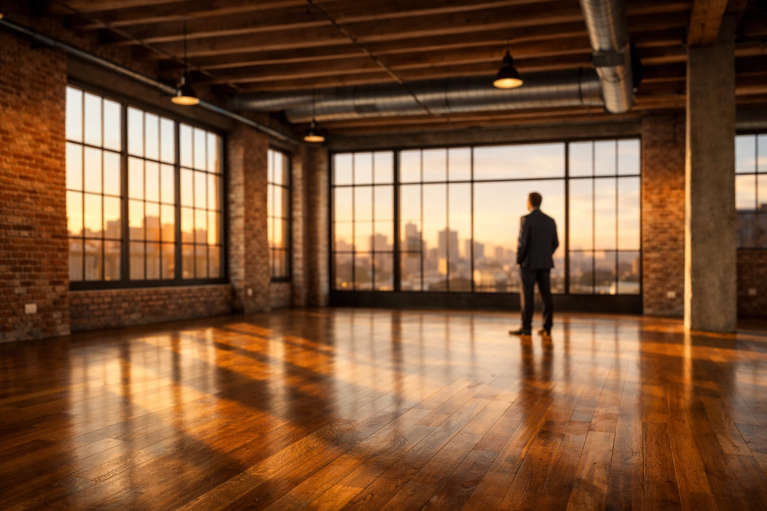 Commercial loft space representing business growth and expansion through competitive SBA loan terms