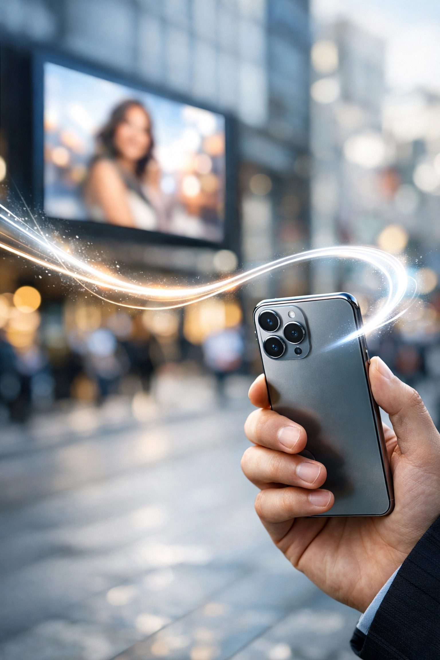 Hyperlocal mobile advertising targeting reach through integration with OOH billboards.