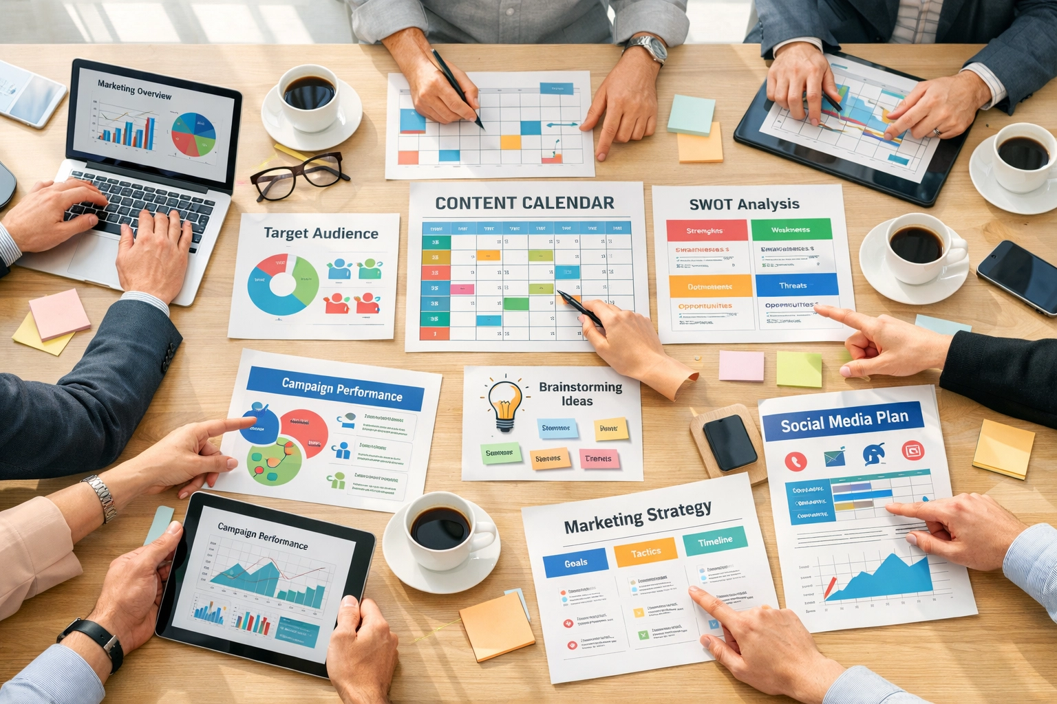 Sports marketing team collaboration session planning integrated press release automation strategy