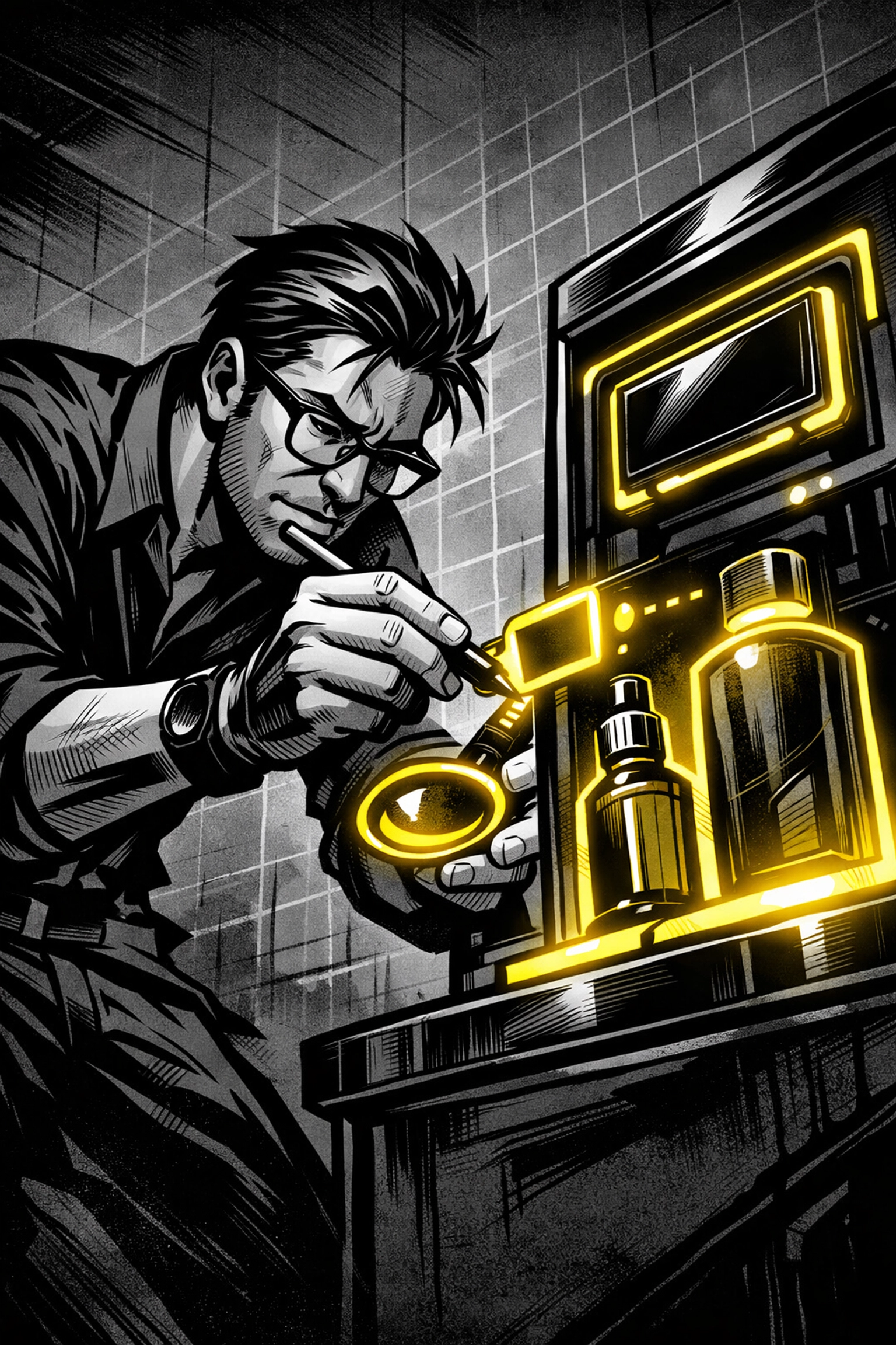 Professional creator performing Amazon listing optimization on a digital product display.