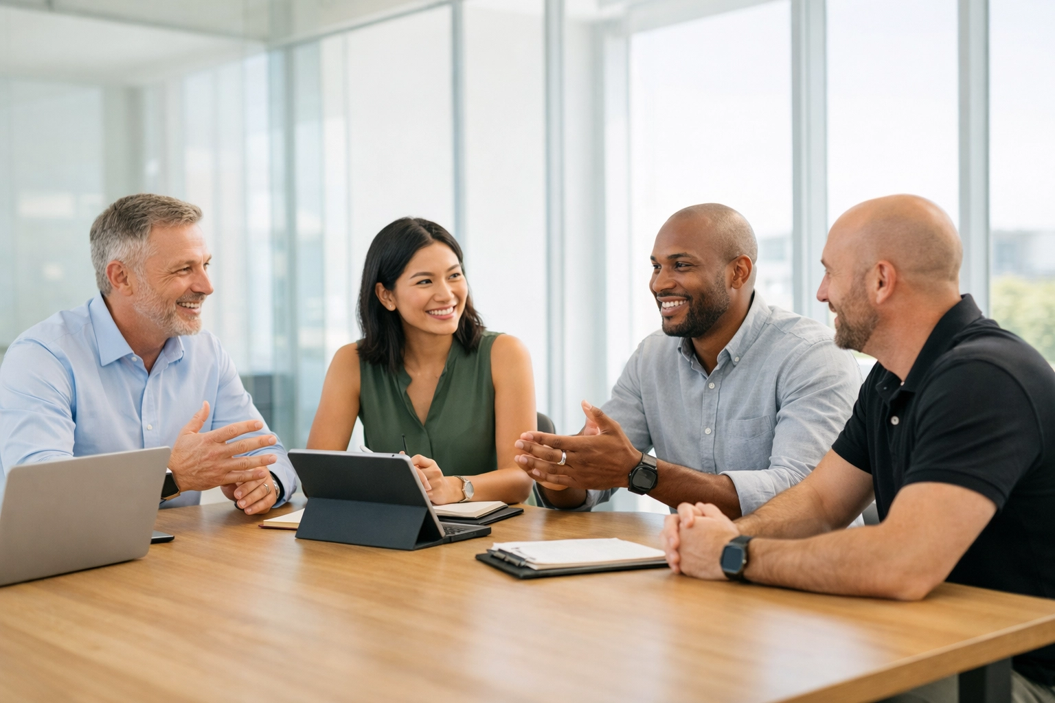 Diverse IT and finance team collaborating on a ServiceNow implementation partner selection strategy.