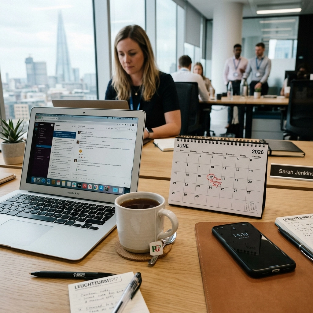 A desk calendar in a UK setting showing June 2026 circled, symbolising the importance of timing.