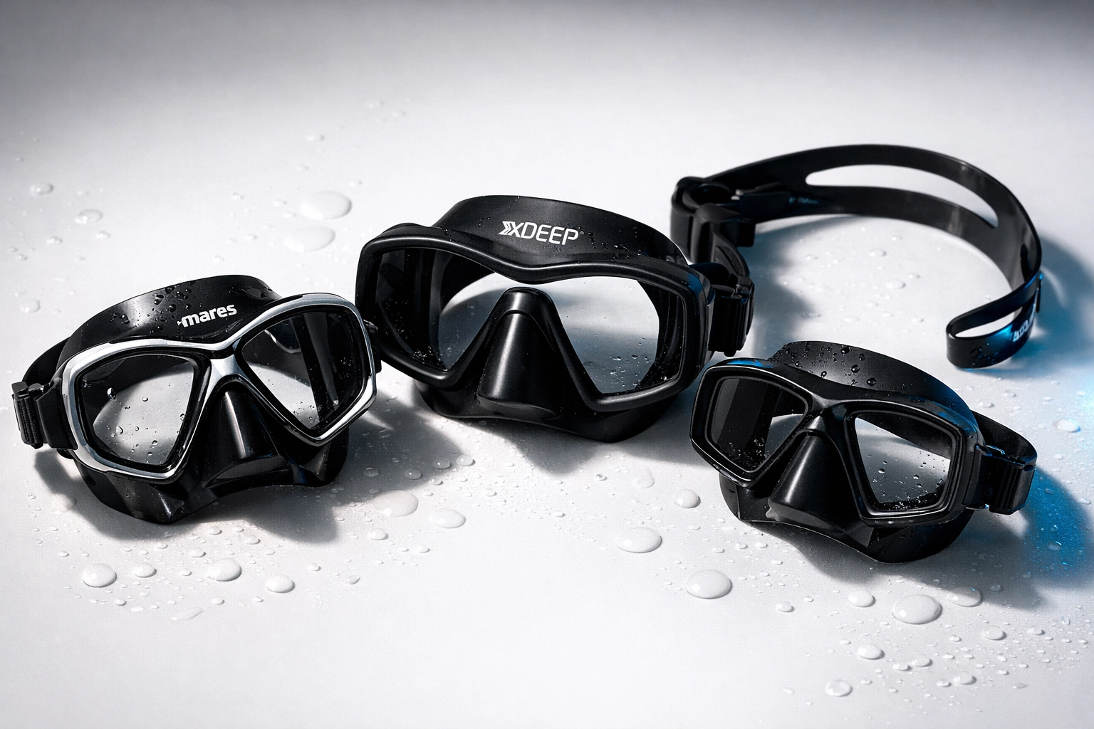 Hochwertige Tauchmasken mit Sehstärke: Mares X-Vision, xDeep Frameless und technische Low-Volume-Masken
