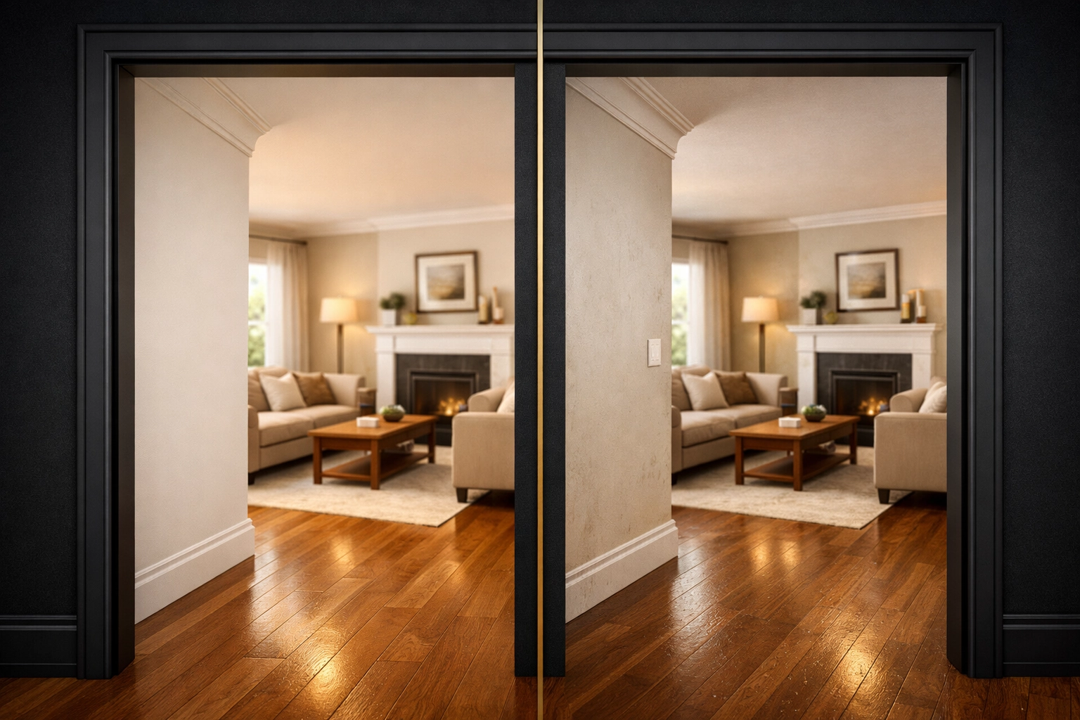 Property condition comparison showing check-in versus check-out inspection differences for landlords