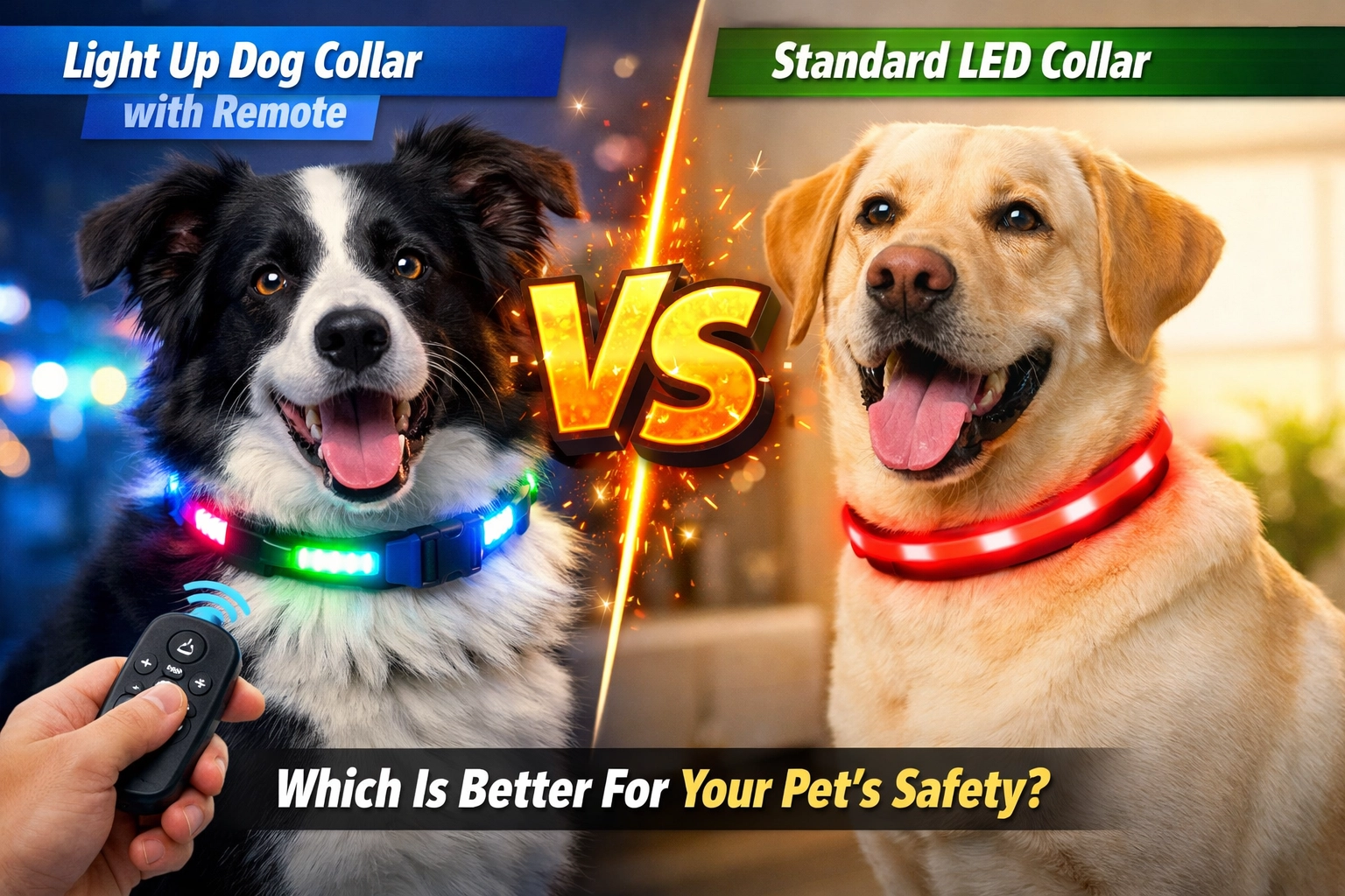 [HERO] Light Up Dog Collar with Remote Vs Standard LED Collars: Which Is Better For Your Pet