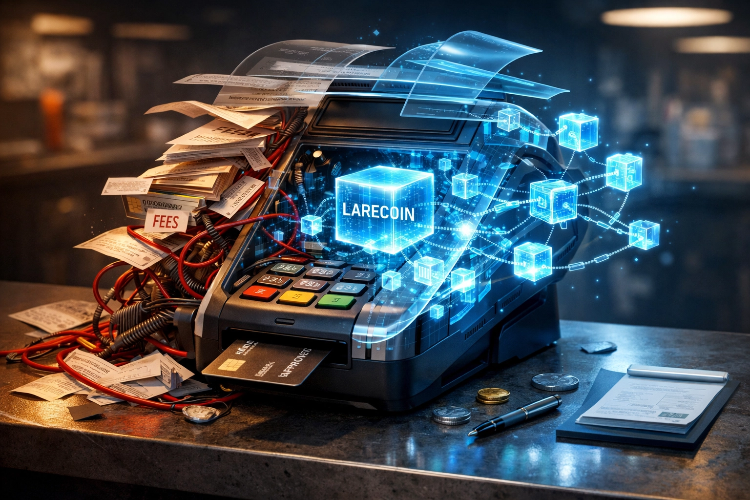 Blockchain-based NFT receipt system providing permanent transaction records for merchants