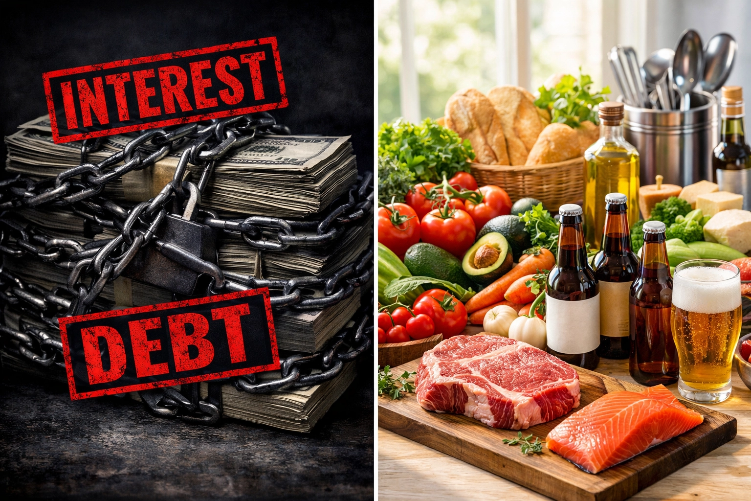 Comparison of traditional debt financing versus food credit and restaurant supplies funding